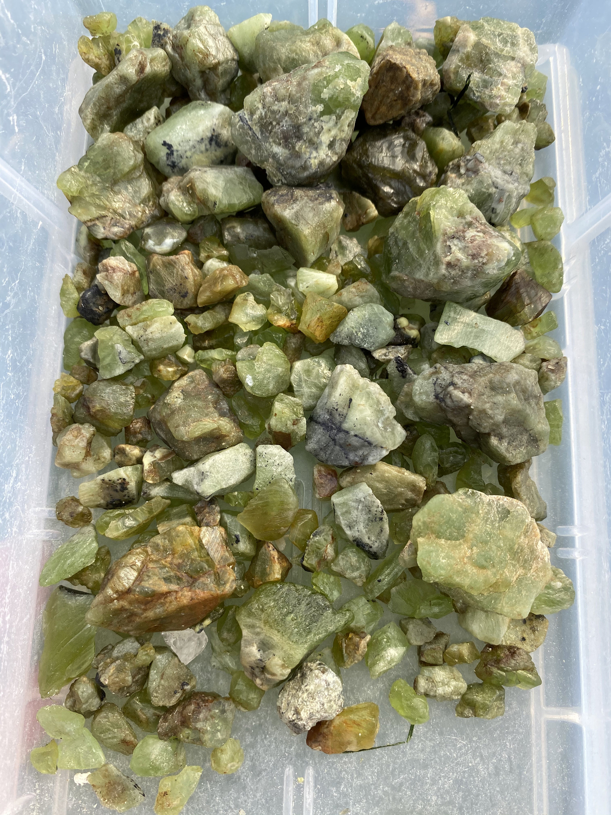Raw Peridot Stone (1 to 55 gram) Natural Rough Peridot Crystal from Pakistan