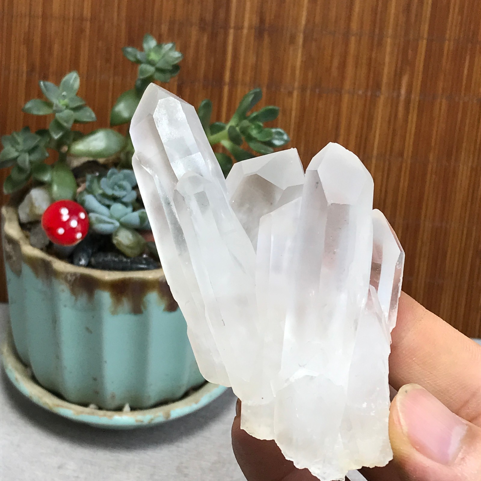 98-53-33mm Natural crystal clusters pretty Quartz Mineral Specimen 115g A6988