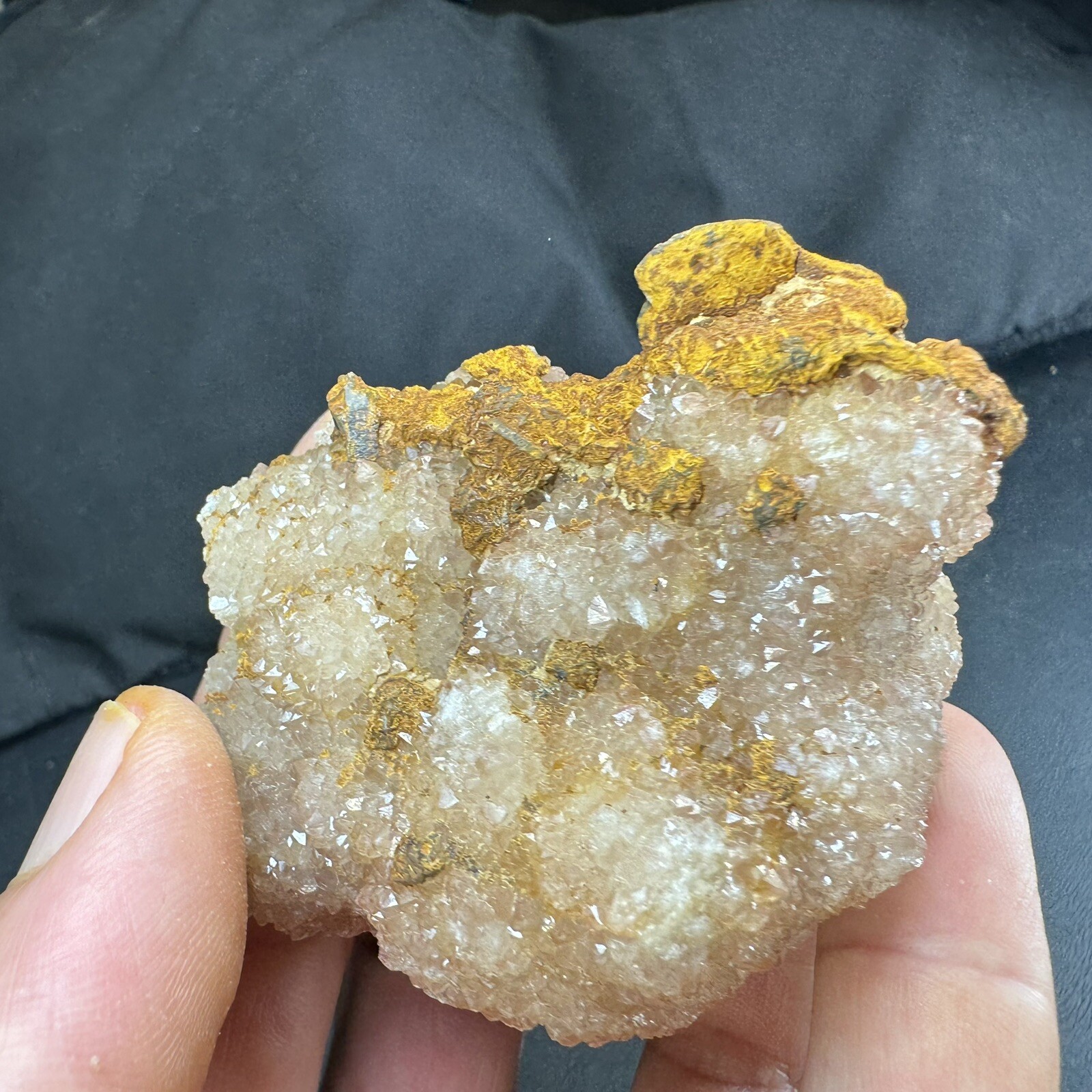 Lot of 5 Quartz Crystal Druse Clusters on Lace Agate | Missouri