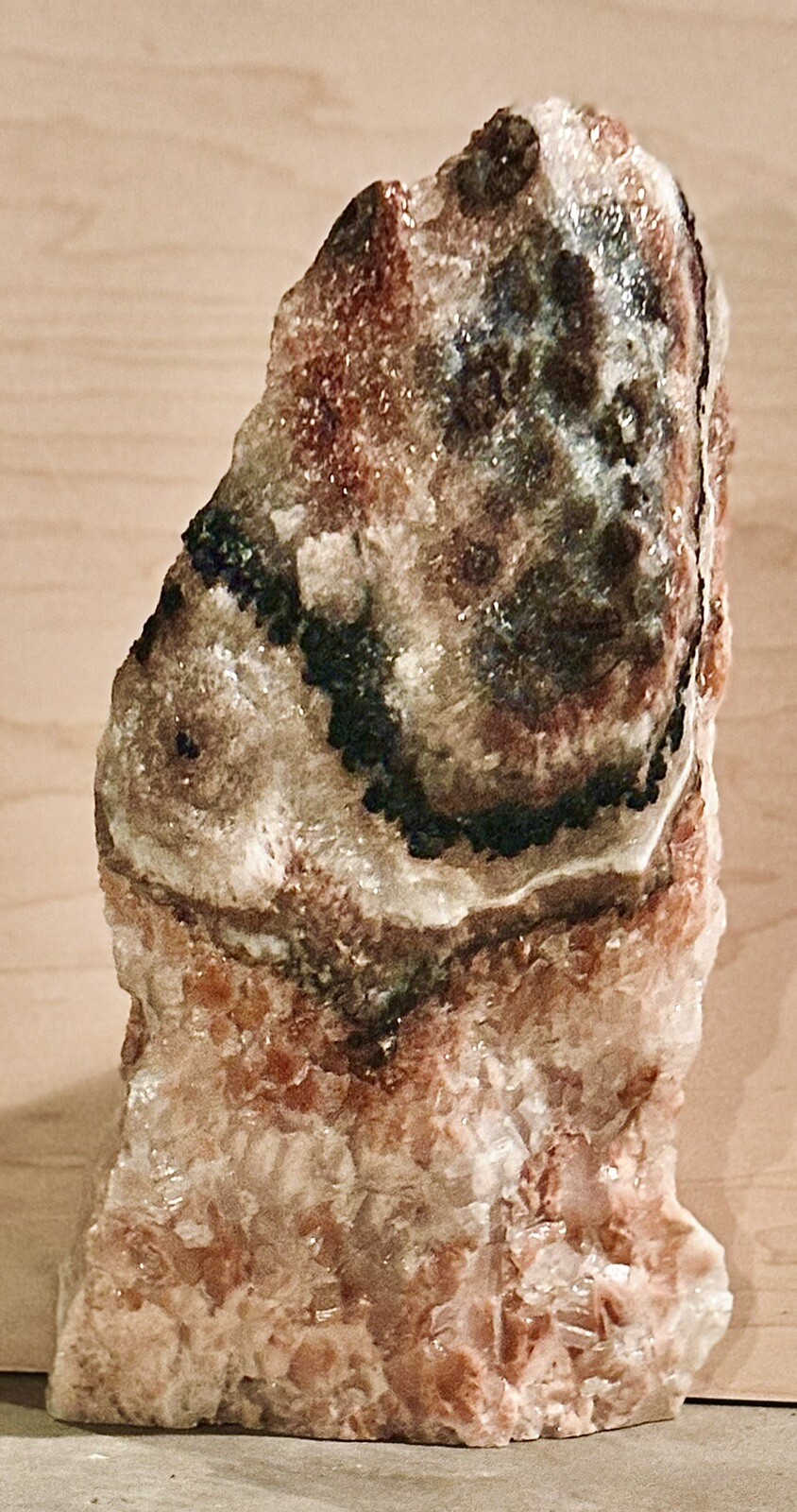 20 Pounds Multi Colored Calcite. 12 Inches Tall 9 Inches Wide 3 1/2 Inches Thick