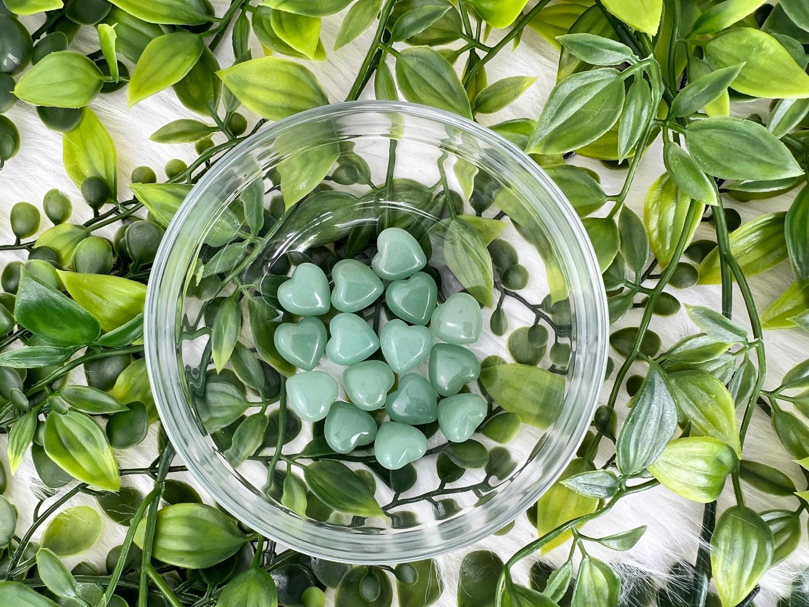 Green aventurine heart – mini green aventurine heart carving – 13mm natural