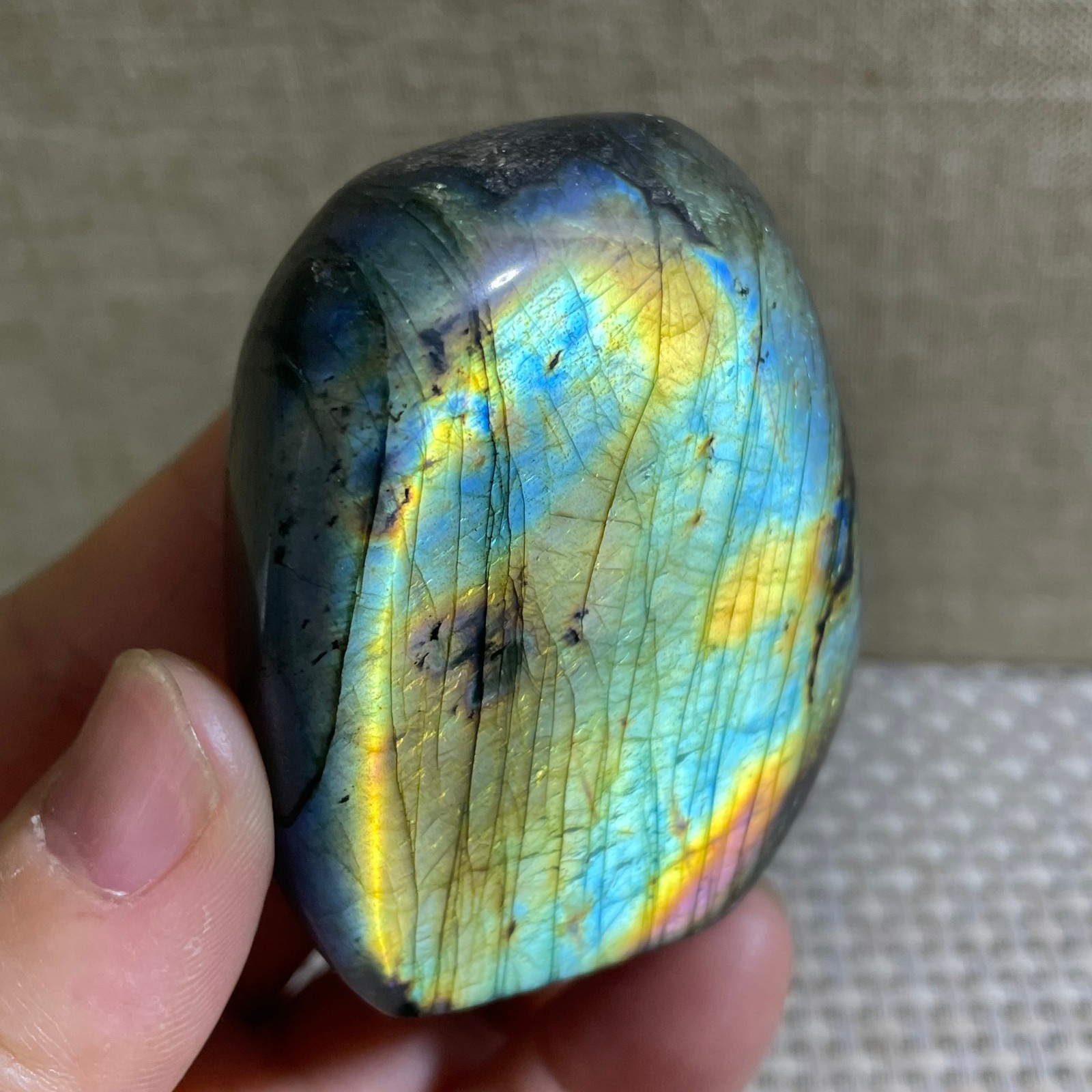 Natural Labradorite Crystal gemstone rough original Specimen 120g
