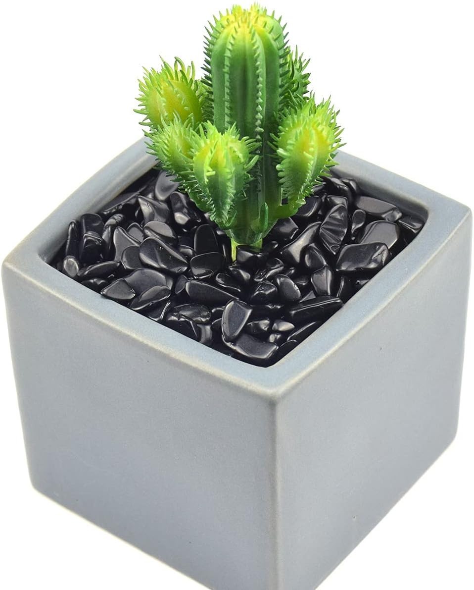 Decorative Irregular Black Obsidian Stones – Ideal for Aquariums & Succulents
