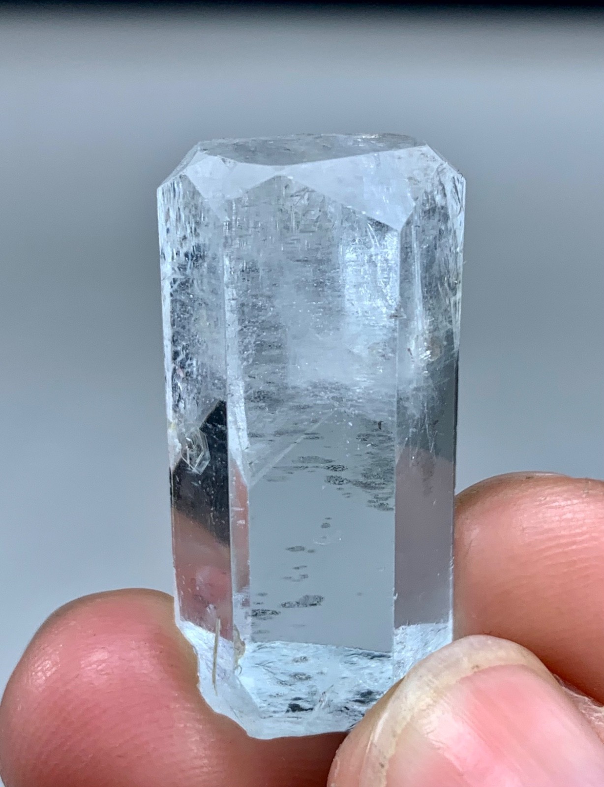 14-gram Natural Transparent Terminated Aquamarine Crystal From Skardu Pakistan