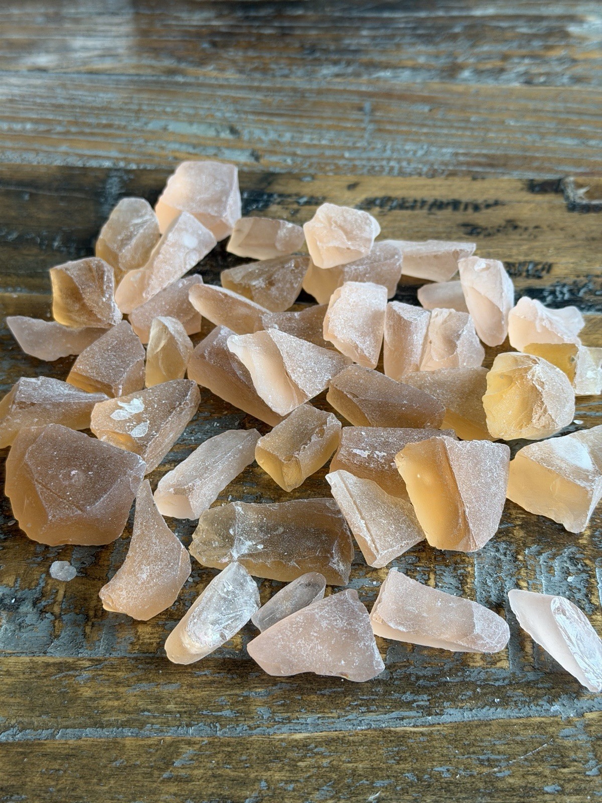 Natural Rough Mineral Crystal Chunks Assorted Colors Specimens with Ceramic Vase