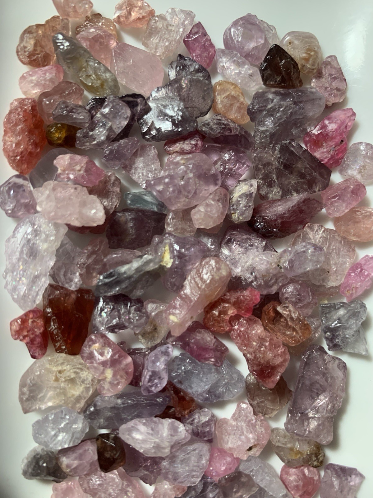 310Ct Beautiful Natural Mix Color Spinel Rough From Burma