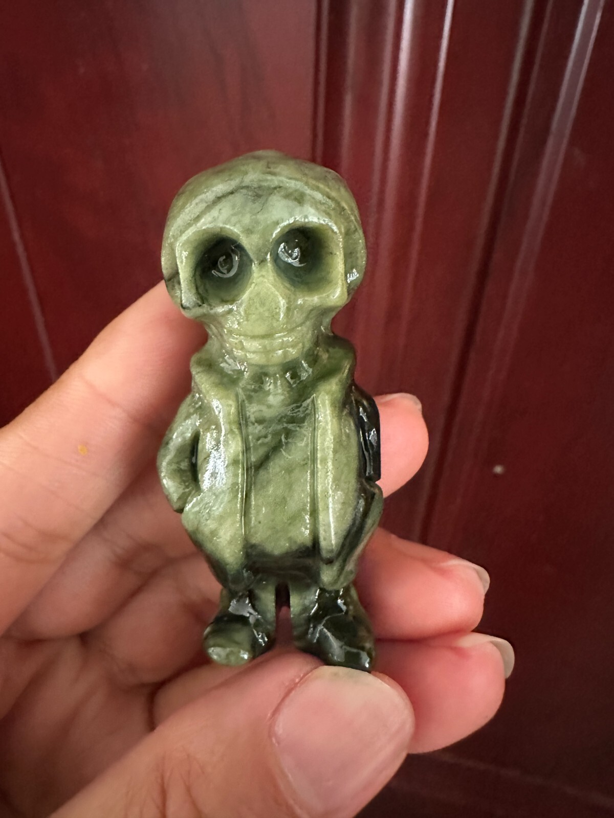 1pc Natural ophiolite Quartz Carved skull Crystal Reiki decor gift