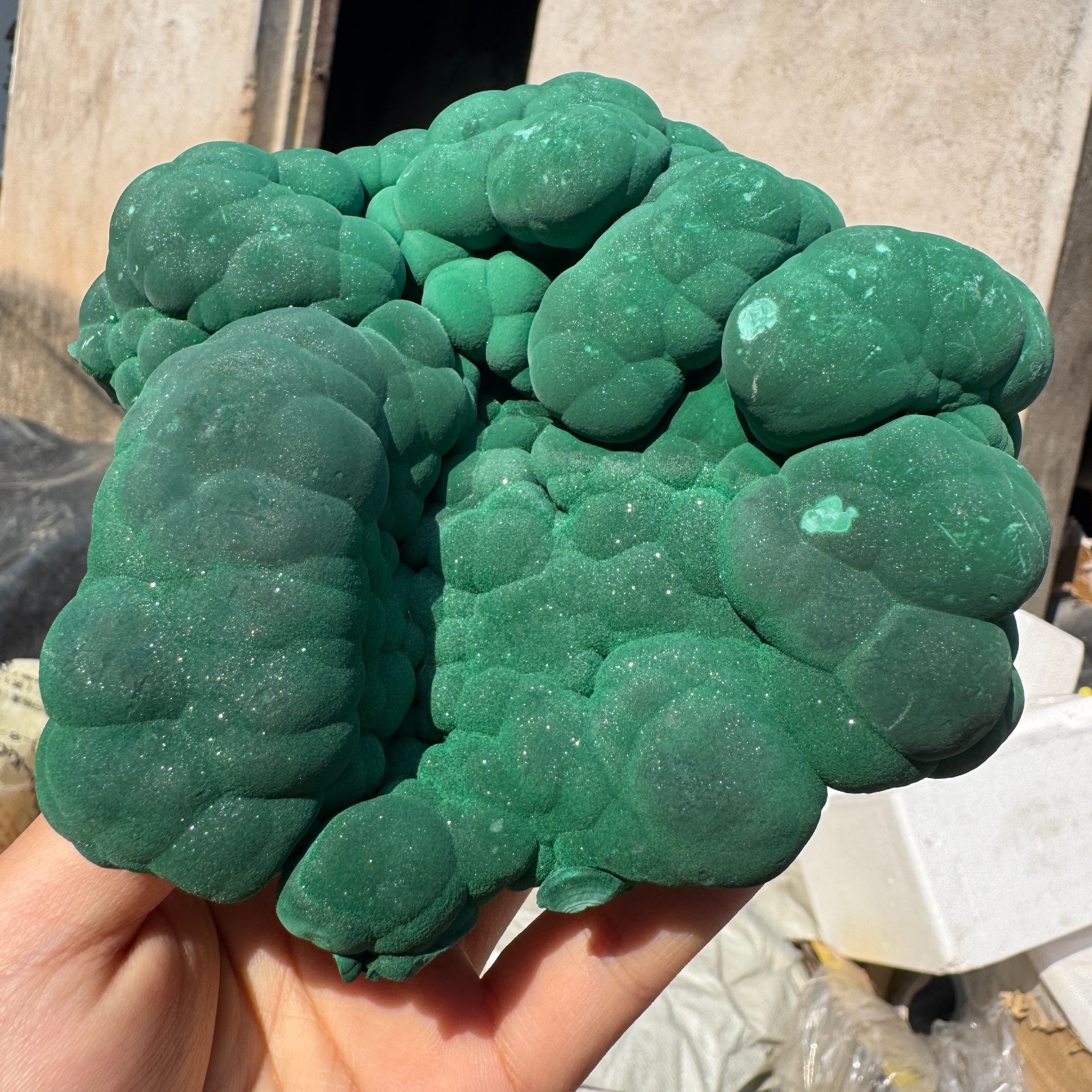 1180G Natural Malachite crystal quartz Mineral Specimen Reiki congo