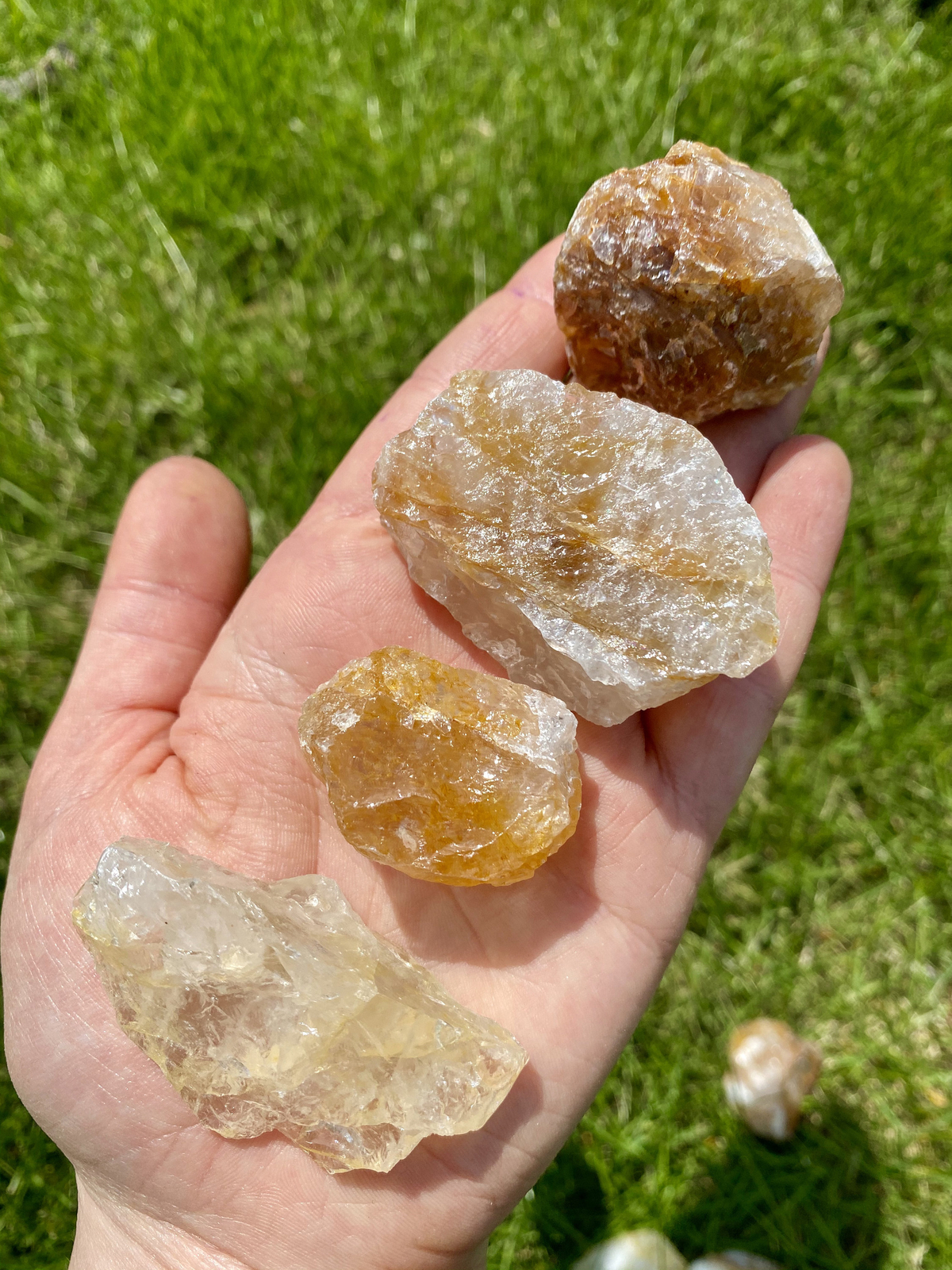 Raw Golden Healer Quartz Crystal, Natural Golden Healer Quartz from Brazil