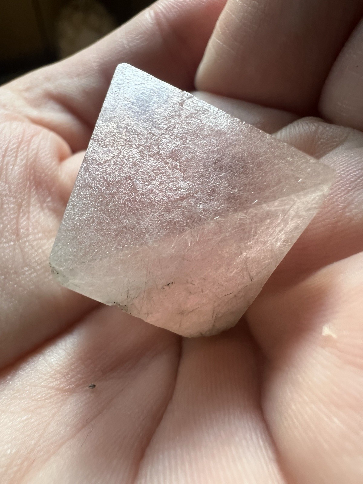 Pink Octahedral Fluorite From Inner Mongolia, China
