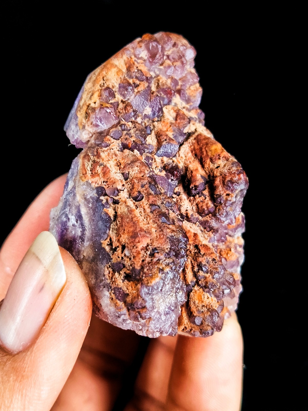 Alien Amethyst Phantom Quartz Cluster 80g Natural Mineral Specimen 6x4x2cm