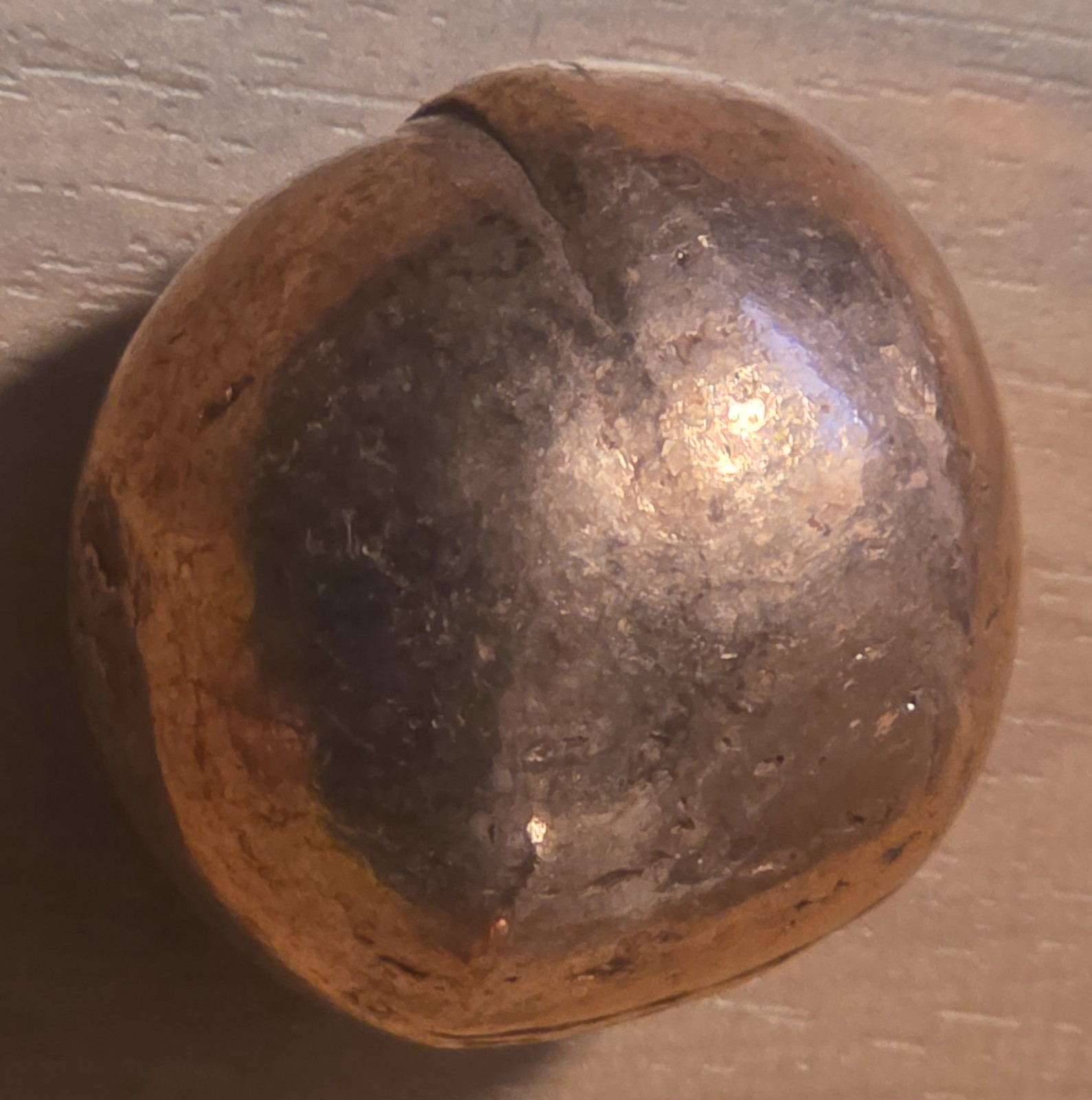 .999 Pure Copper Barrel Sphere, 1+lb, 2″ OD, Intense Healing Powers, Ships Free!