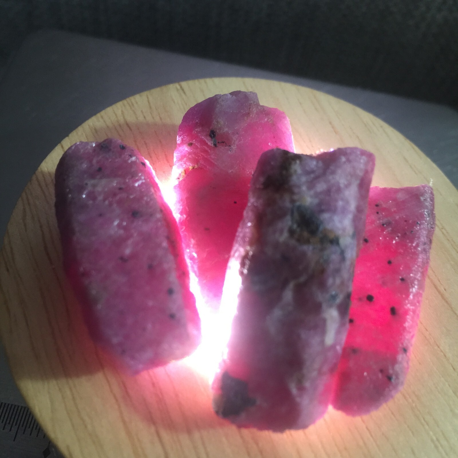 108g 14pcs Natural Red Corundum Rough Ruby Loose Gemstone Jewelry Making 95