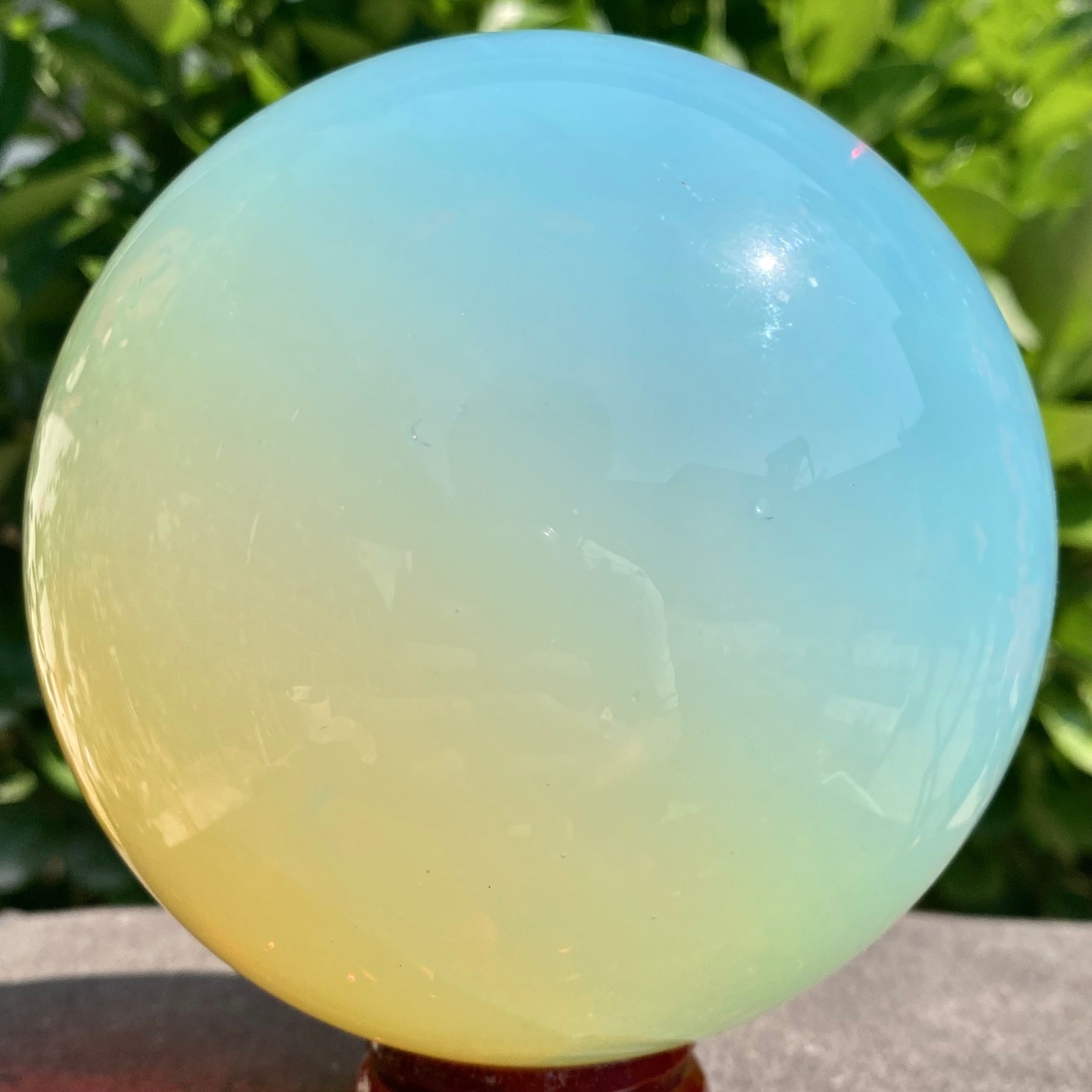 3.29LB Artificial protein stone ball rainbow crystal gemstone spiritual healing
