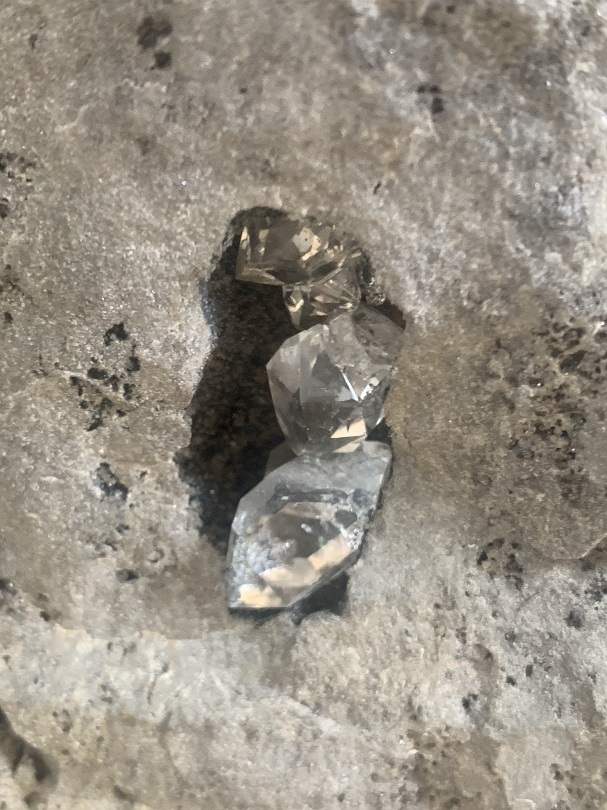 Unique Herkimer Diamond Quartz In Matrix From Herkimer New York