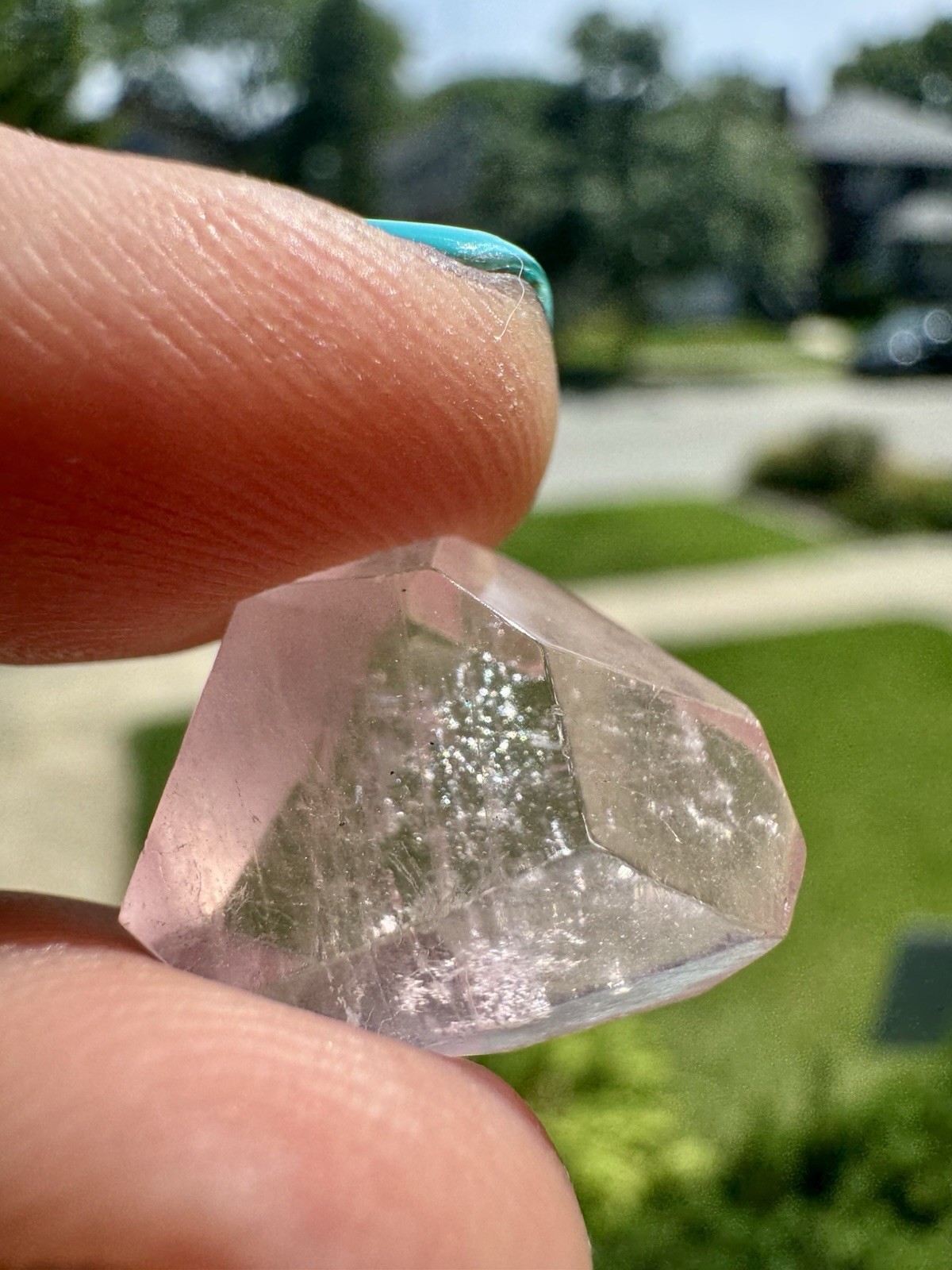 Polished Morganite From Brazil – 3 Grams, Comes On Acrylic Stand.