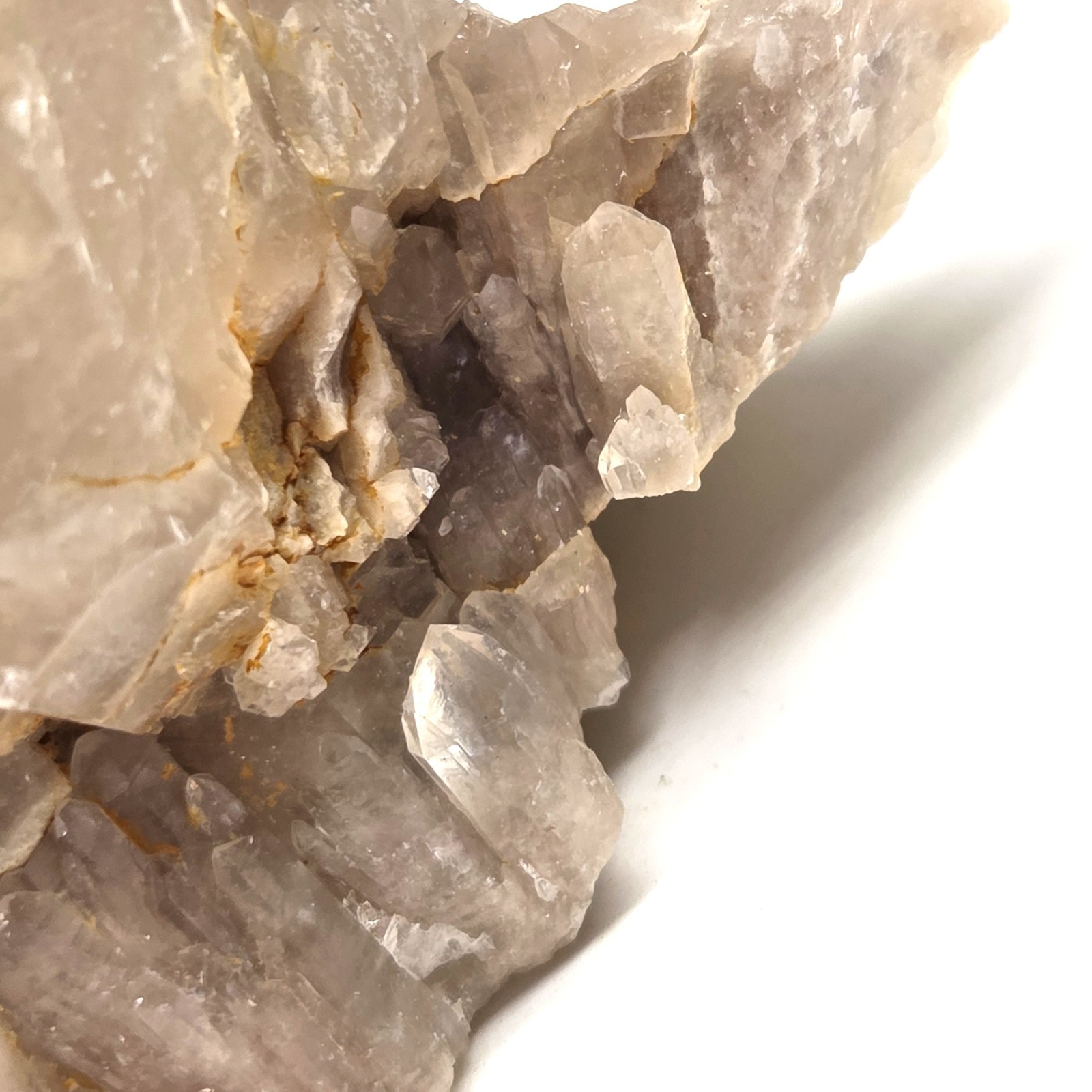Natural Phantom Smokey Quartz Cluster From Luena, Congo