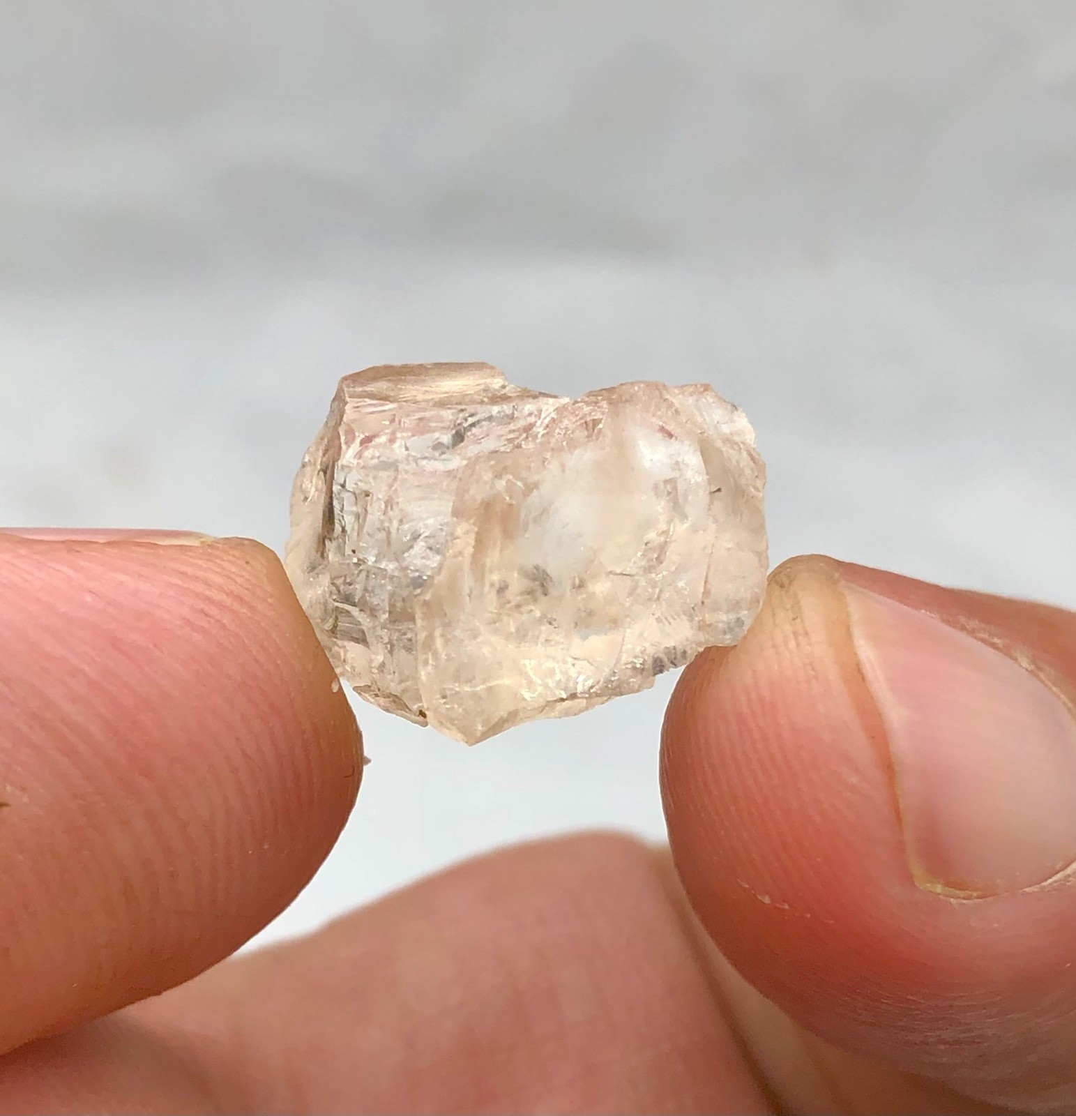 Morganite crystals lot natural mix Color terminated best quality @ skardu 10.00g
