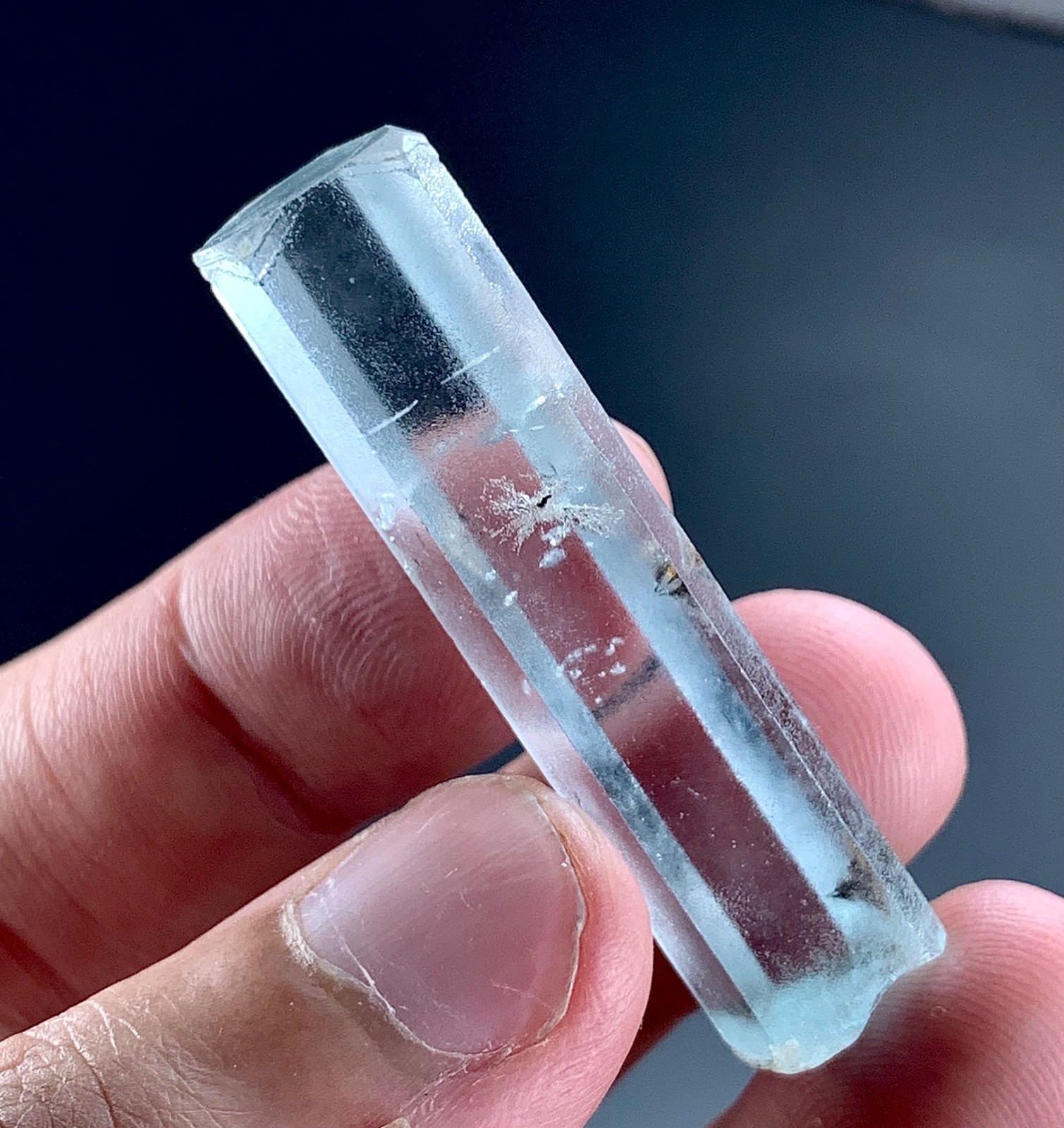 Transparent Aquamarine Crystal specimen from Skardu, Pakistan | 46 Carat