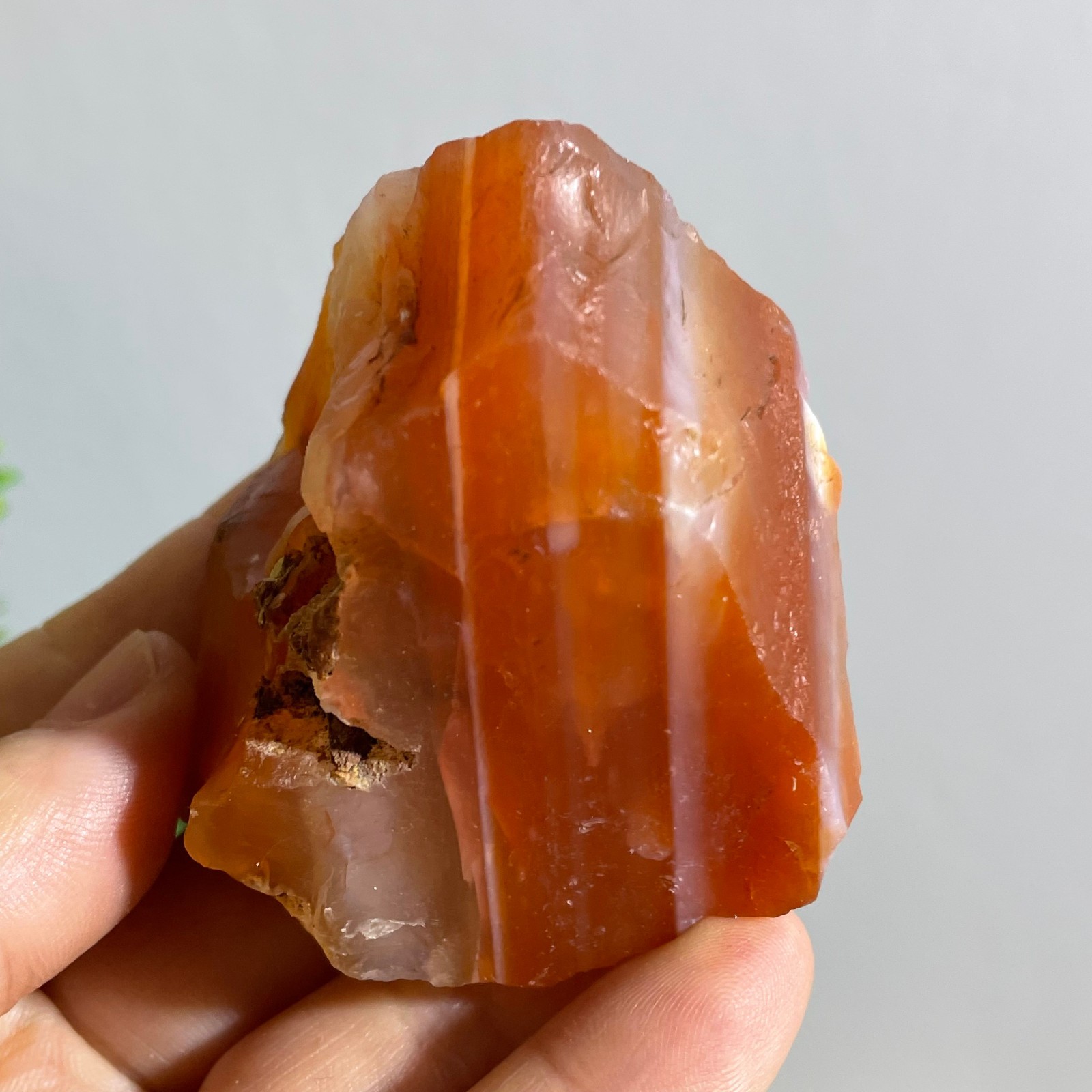 139g Raw Carnelian Stone Rough Red Gemstone Mineral Specimen