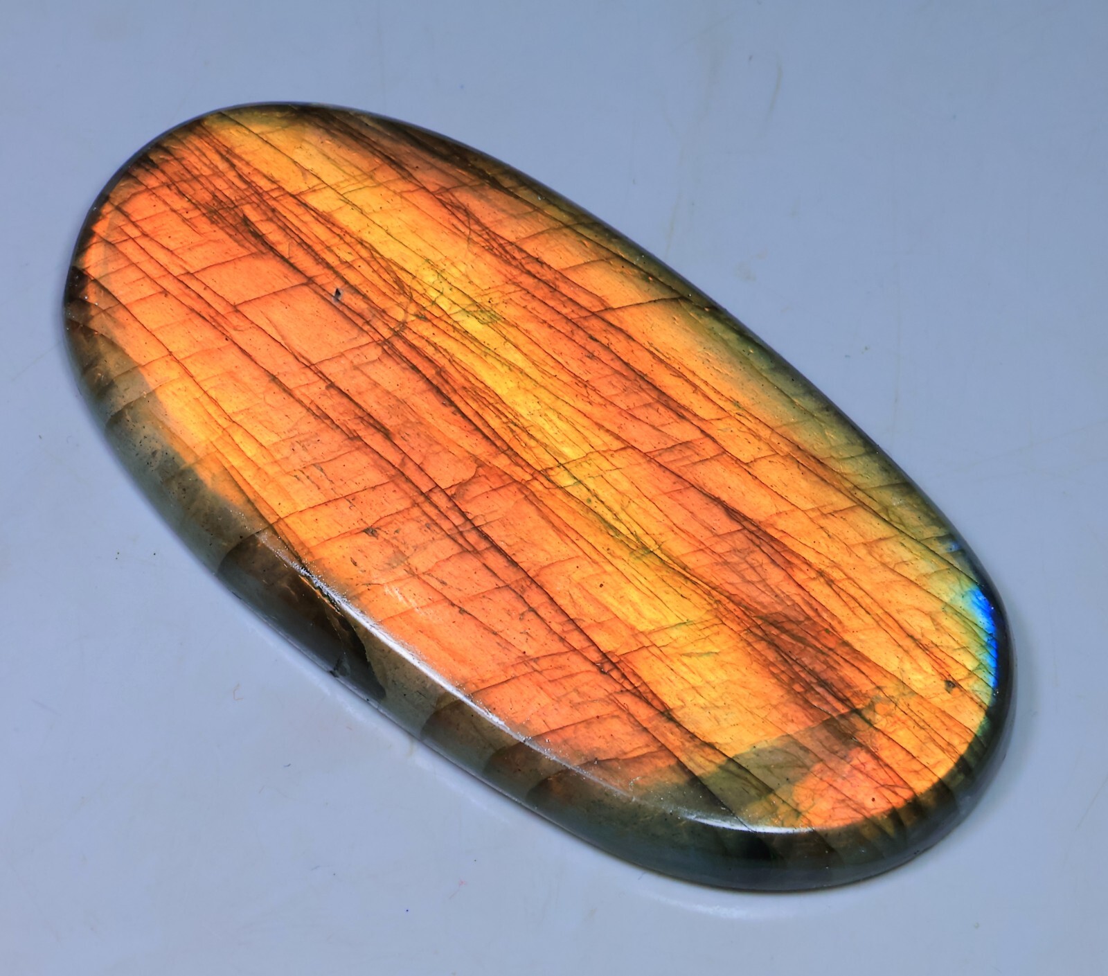 Natural Labradorite Pear , 0.5″- 4″ High Purple Multi Flash, Pick a Size
