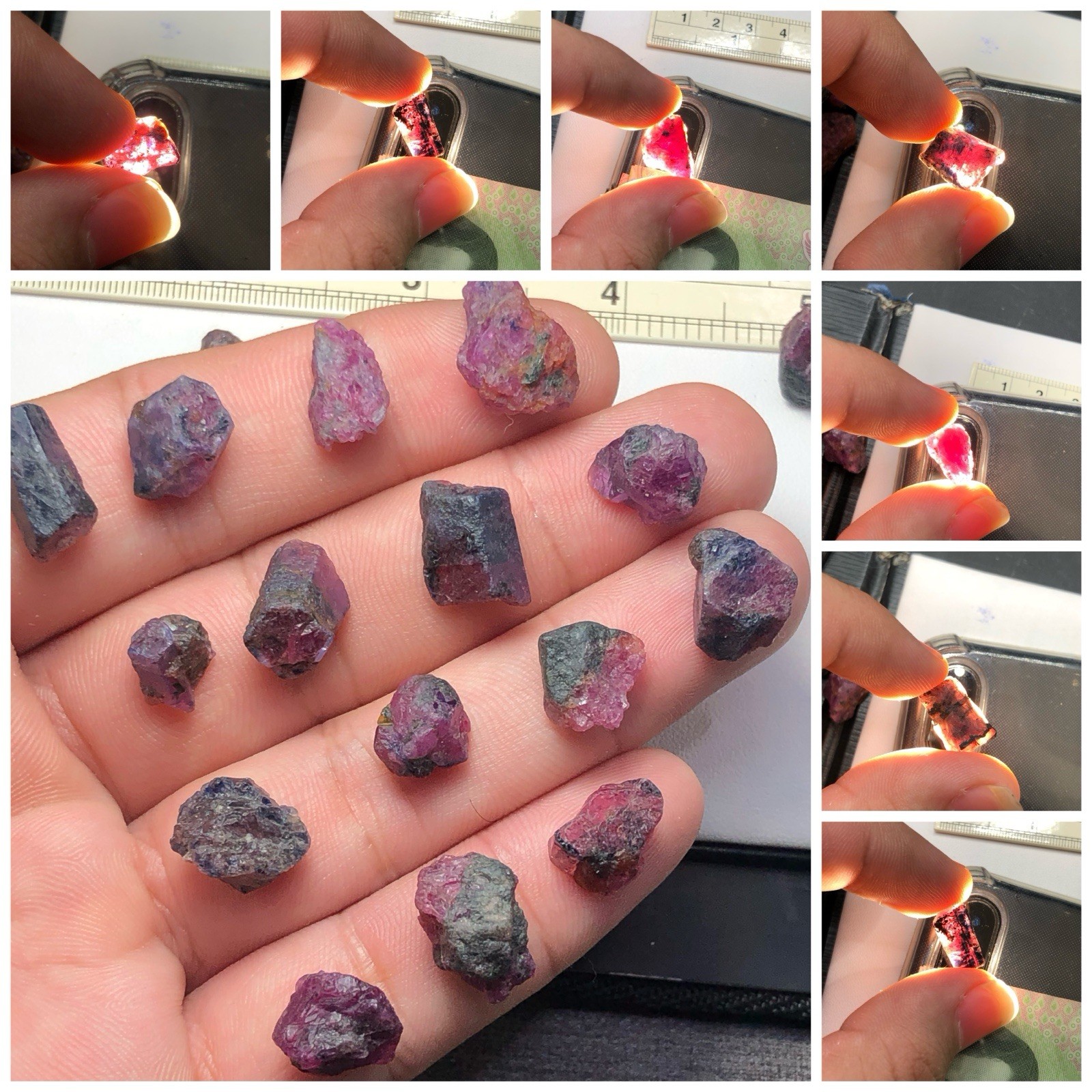 206.80 Ct / Natural Rough Winza Sapphire From Tanzania Mine, Big size, Crystal.