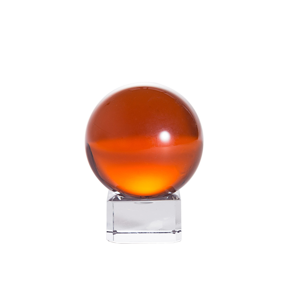 LONGWIN 50mm Quartz Crystal Ball Sphere Healing Crystals Photo Props Free Stand