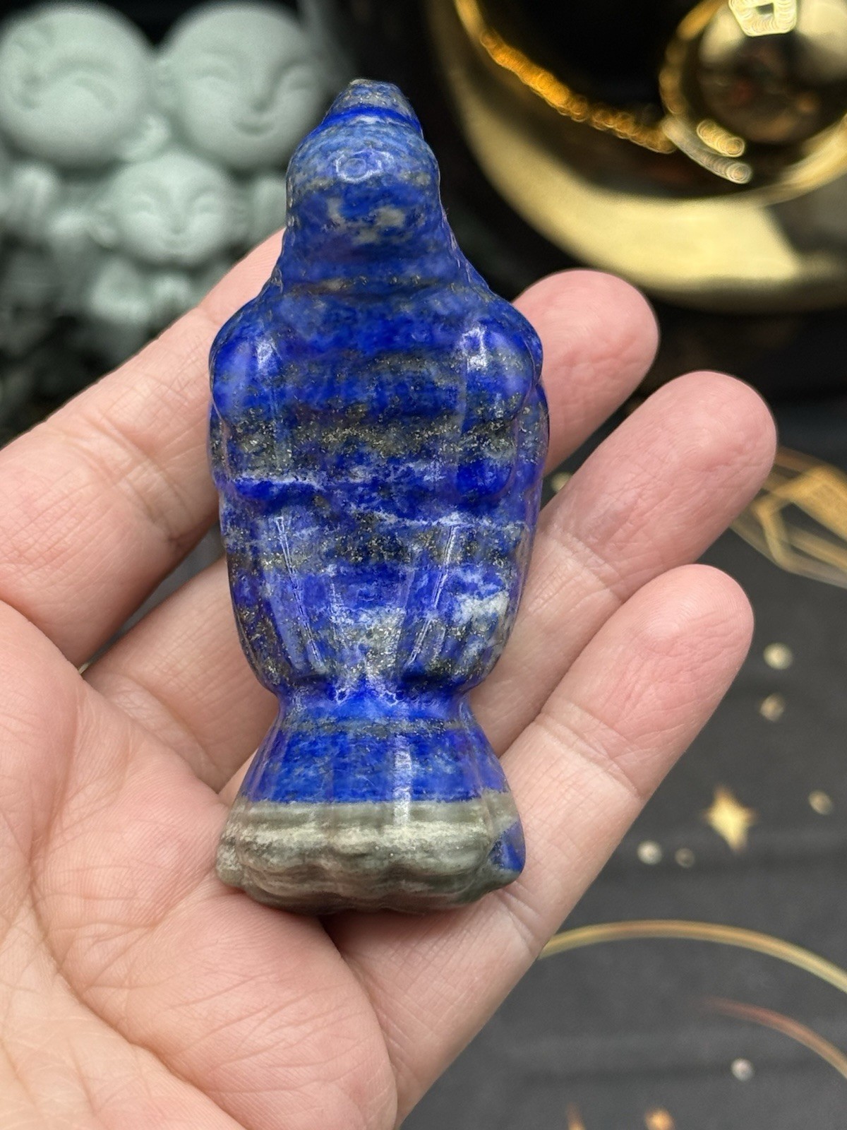 Natural Lapis Lazuli Trolleite Red Jasper carved Birds You choose Free shipping
