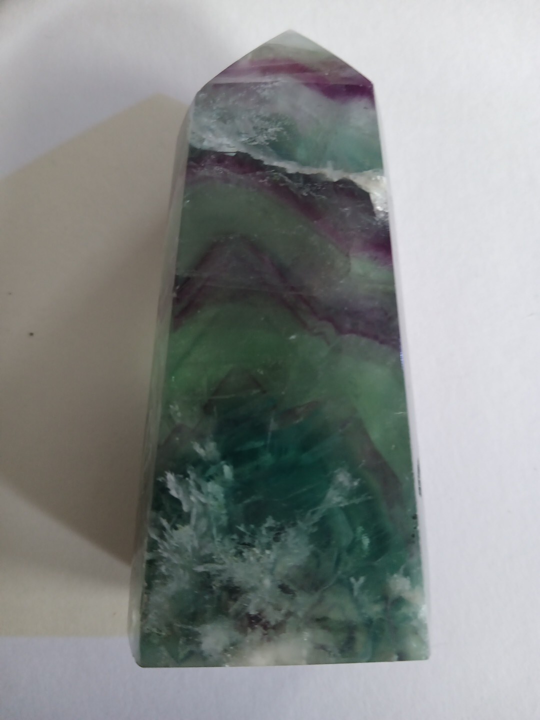 Fluorite Healing Rainbow Crystal 3.5 Inches 10 Oz Tower Point