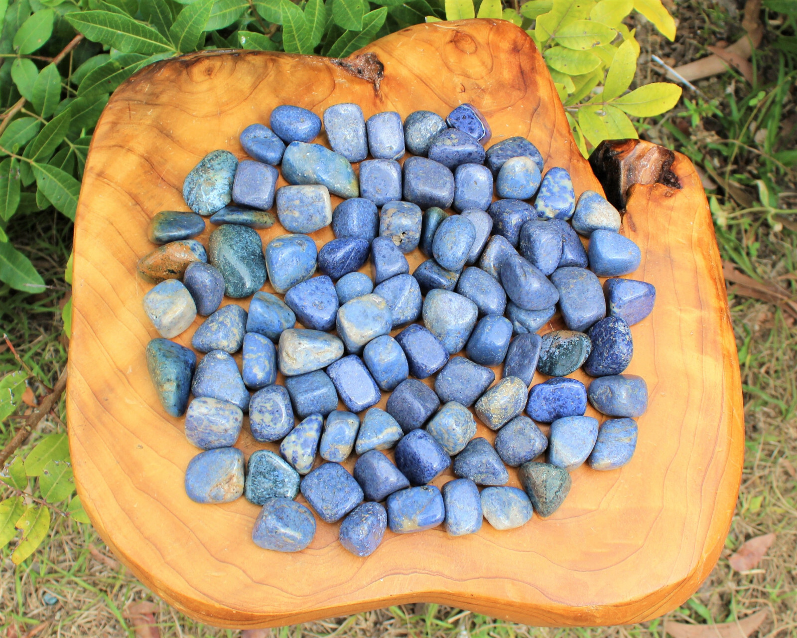 Dumortierite 3 Medium / Large Tumbled Stones Crystal Healing Gemstone