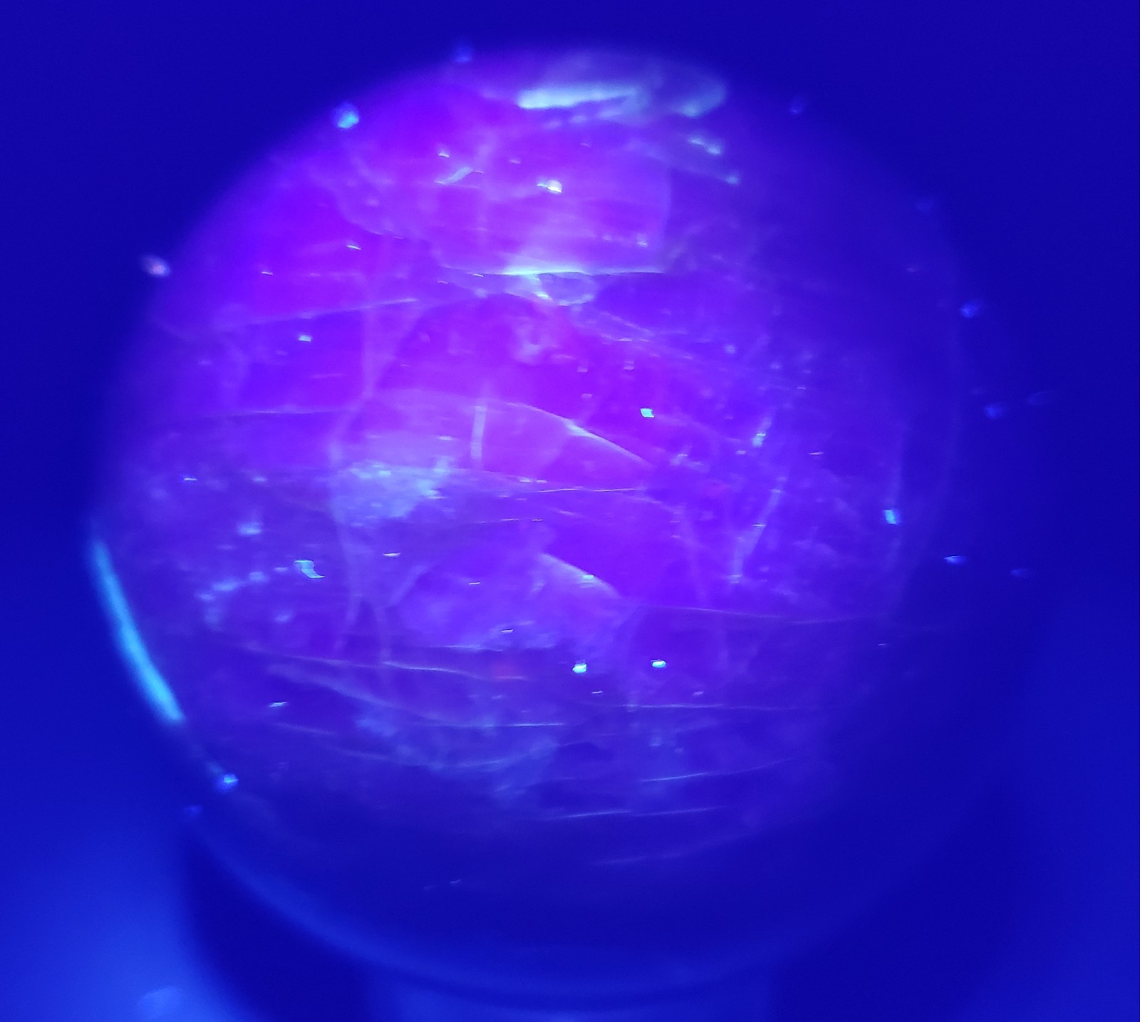 2.5″ Peach Moonstone Sunstone Flashy Quartz Crystal Sphere Ball Orb UV, 377g