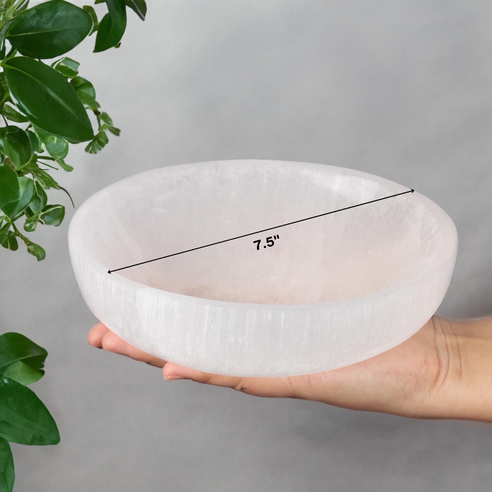 Selenite Bowl, Cleansing Selenite Crystal Holder, Spiritual Gift – 4 Sizes