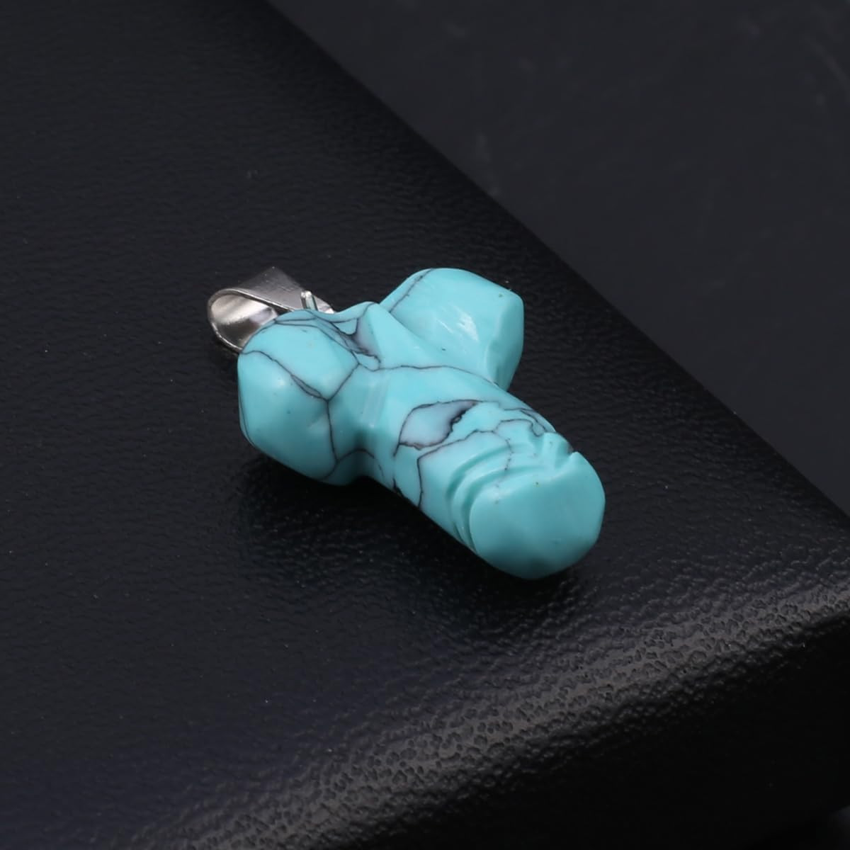 Natural Stone Decoration Statues Healing Crystal Table Artwork Man Penis Phallus