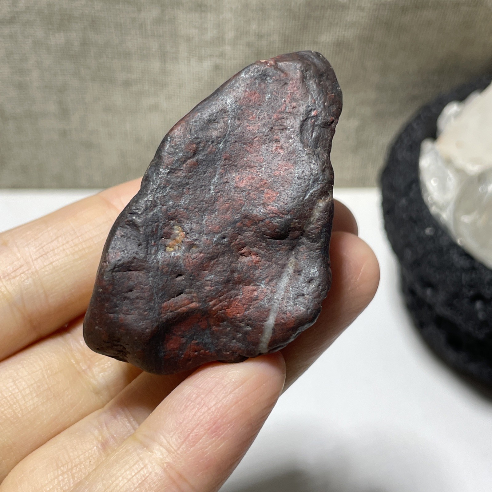 62g Natural Iddingsite meteorite specimen raw stone from China a2212
