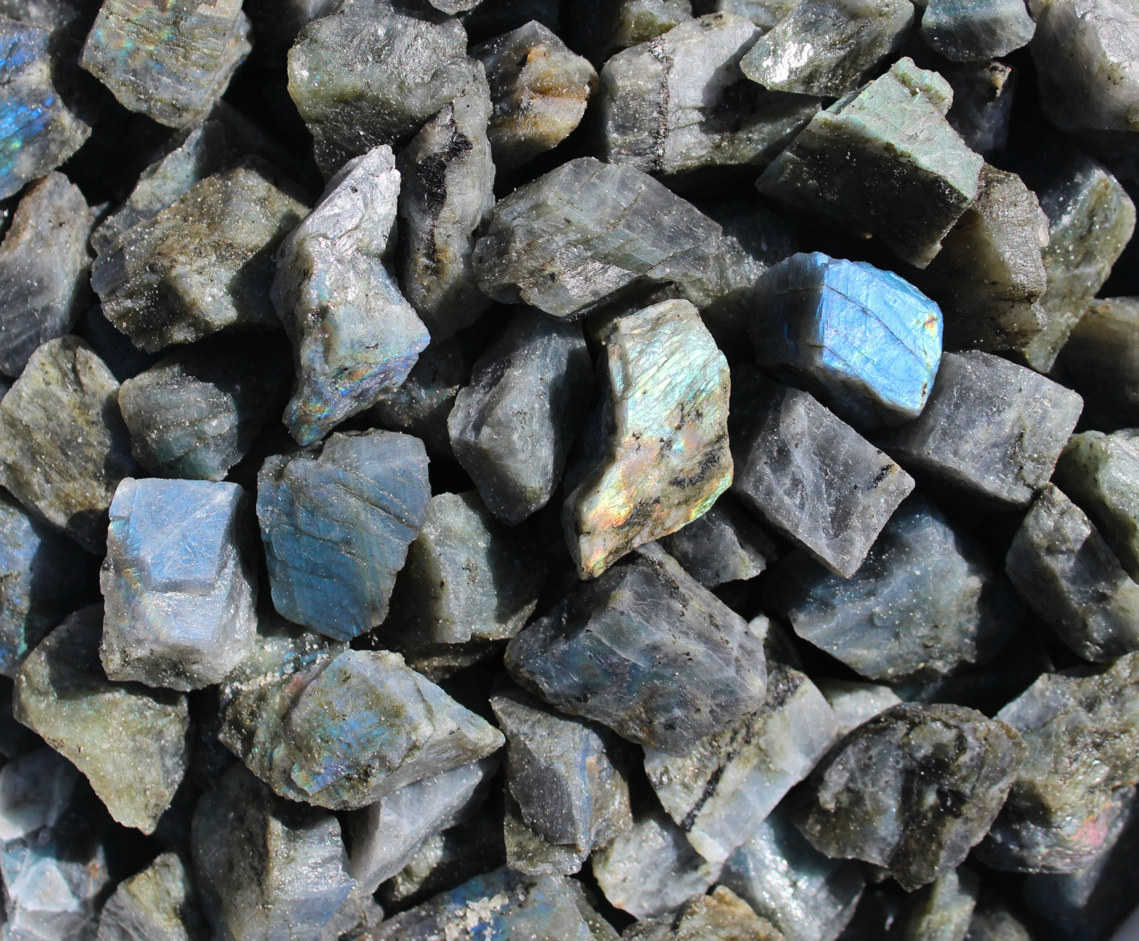 Labradorite “A” Grade – Rough Rocks for Tumbling – Bulk Wholesale Options