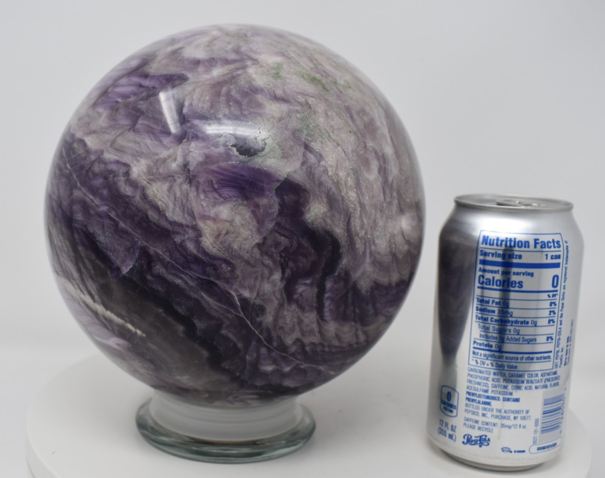 Large Purple Fluorite Sphere 181 mm 21 lb 9 oz