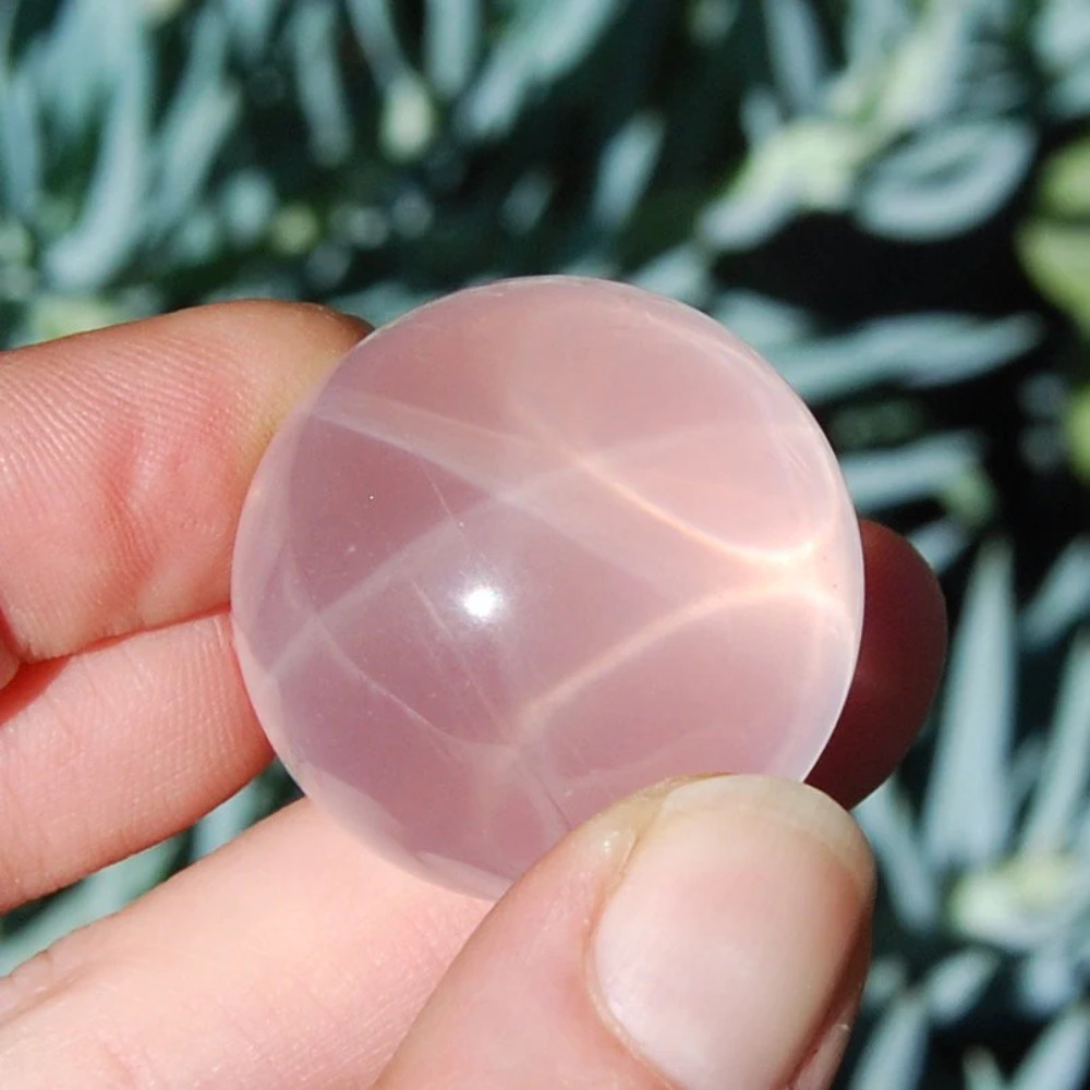 AAA STAR Rose Quartz Crystal Spheres, Many Sizes 25mm to 65mm, Mozambique