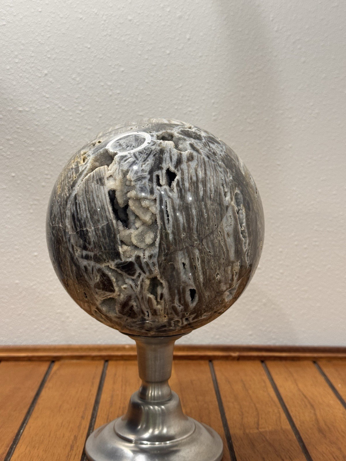 XL druzy sphalerite crystal sphere – approx. 153mm / 4.6kg