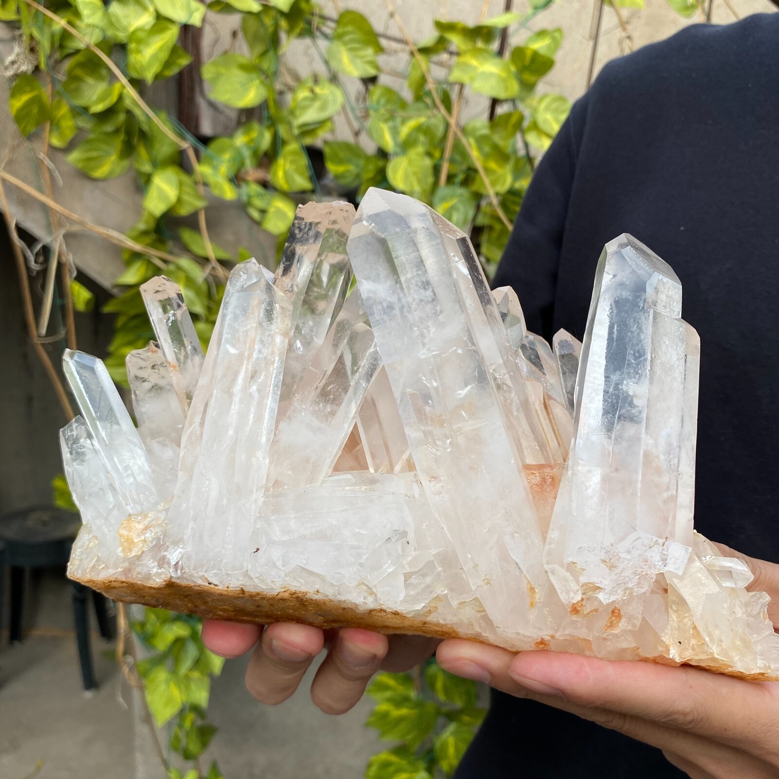 5.8lb Natural Clear White quart Crystal Cluster Raw Healing Specimen