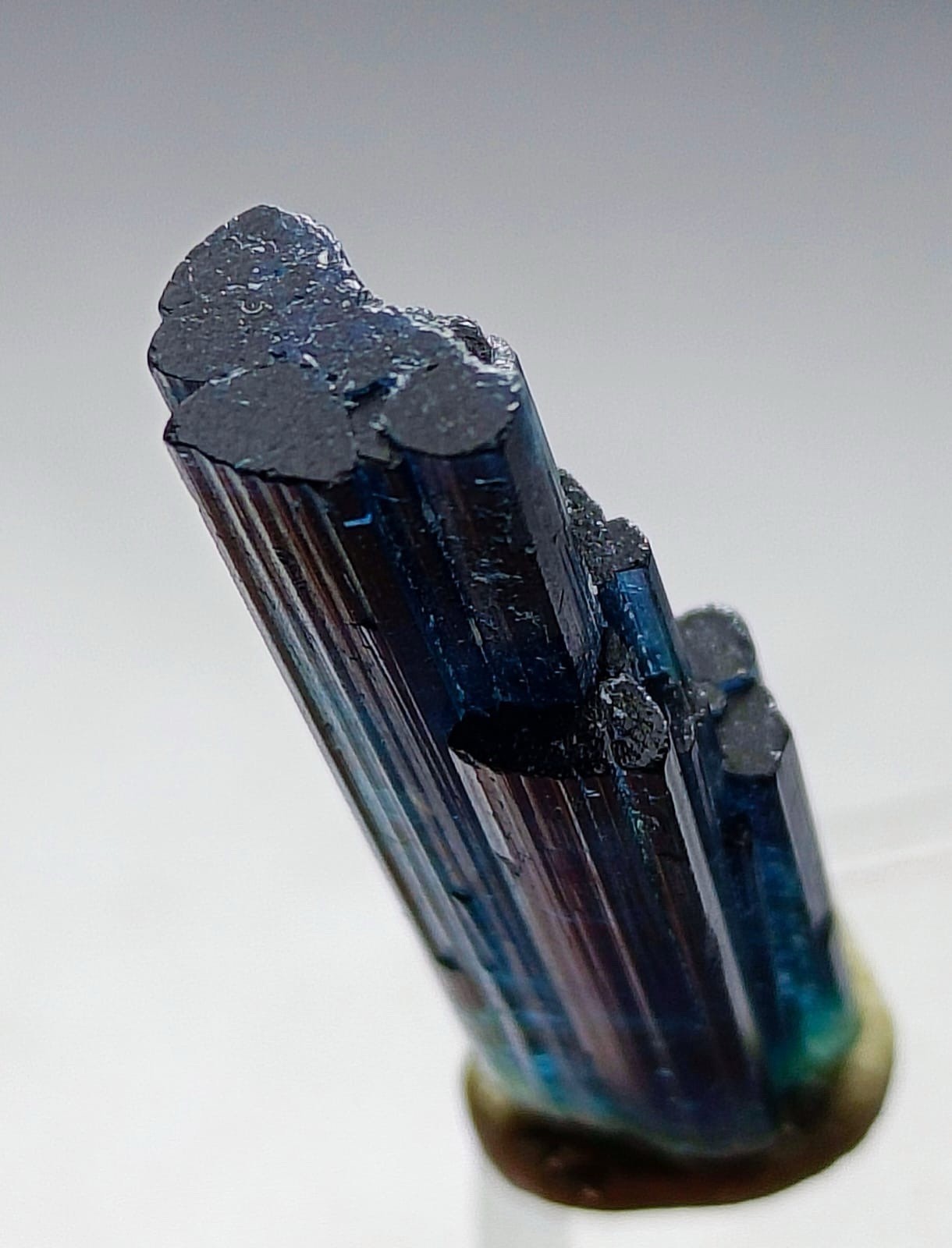 Beautiful Naturel Indicolite DT Tourmaline Stepwise Sprayshap Crystal From Afg