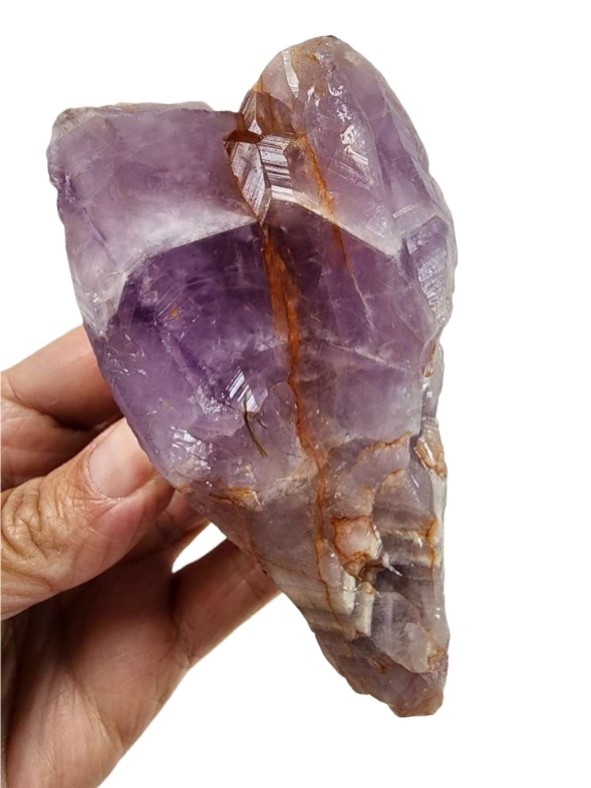 Amethyst Hematite Crystal Rough 214.6 grams