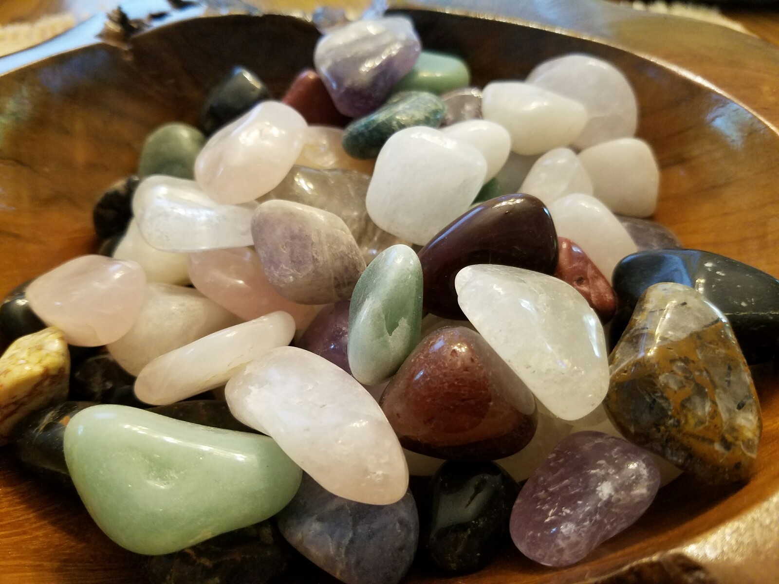 1/4 lb Tumbled Natural Assorted Large Gemstone Mix 10-20 Stones Rock Specimens
