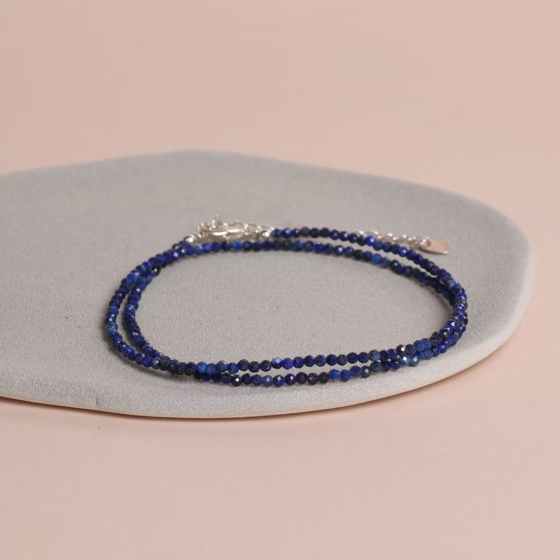 Natural Lapis Lazuli Choker Healing Blue Gemstone Necklace Healing Jewelry Gifts