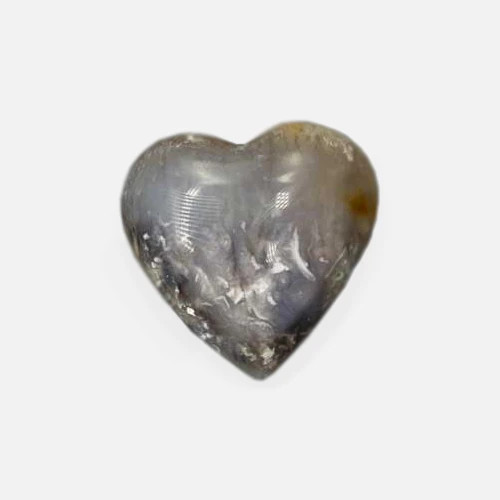 Dendritic Agate Heart Stone Crystal 1.5″ (Each Varies Naturally) Peace Stability