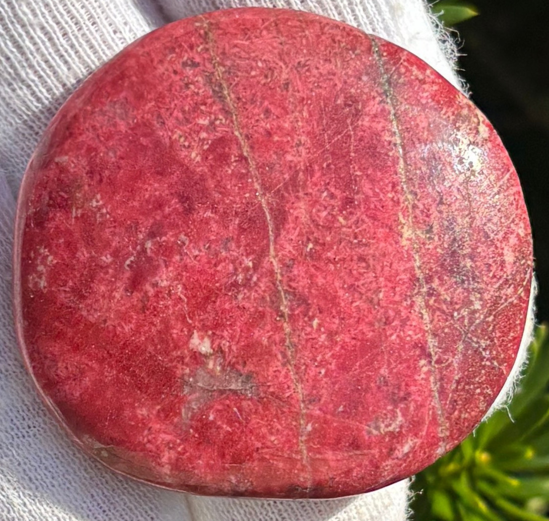 USA SALE 149g LOT 5 PALMSTONES THULITE CHAROITE THICK POCKET PALM STONES LARGE