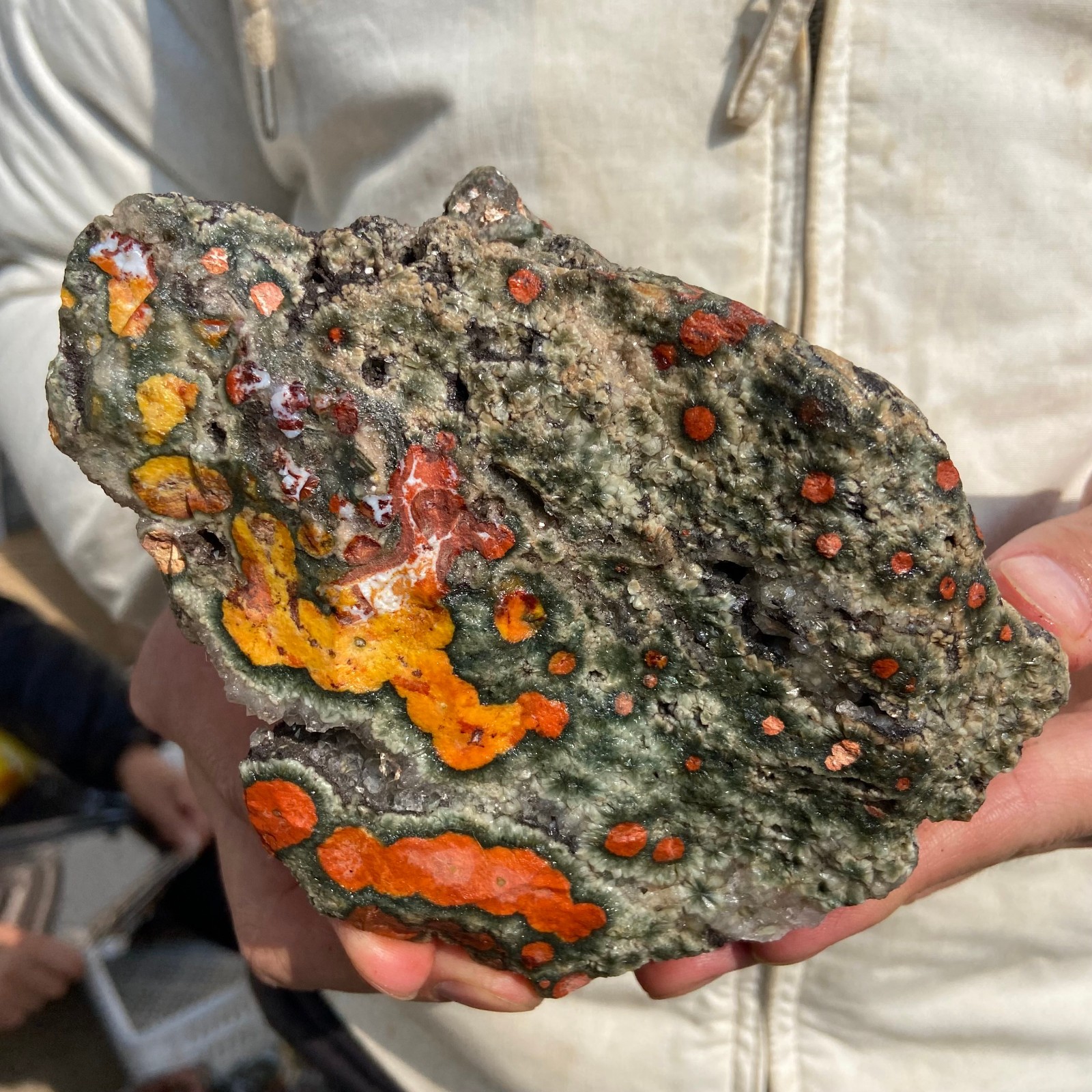 2.2lb Natural colourful ocean jasper raw stone crystal rough mineral specimen