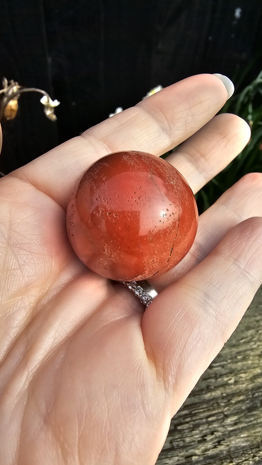 ✨️SALE✨️ Mini Red Jasper crystal Sphere & Stand 36g 3.5cm