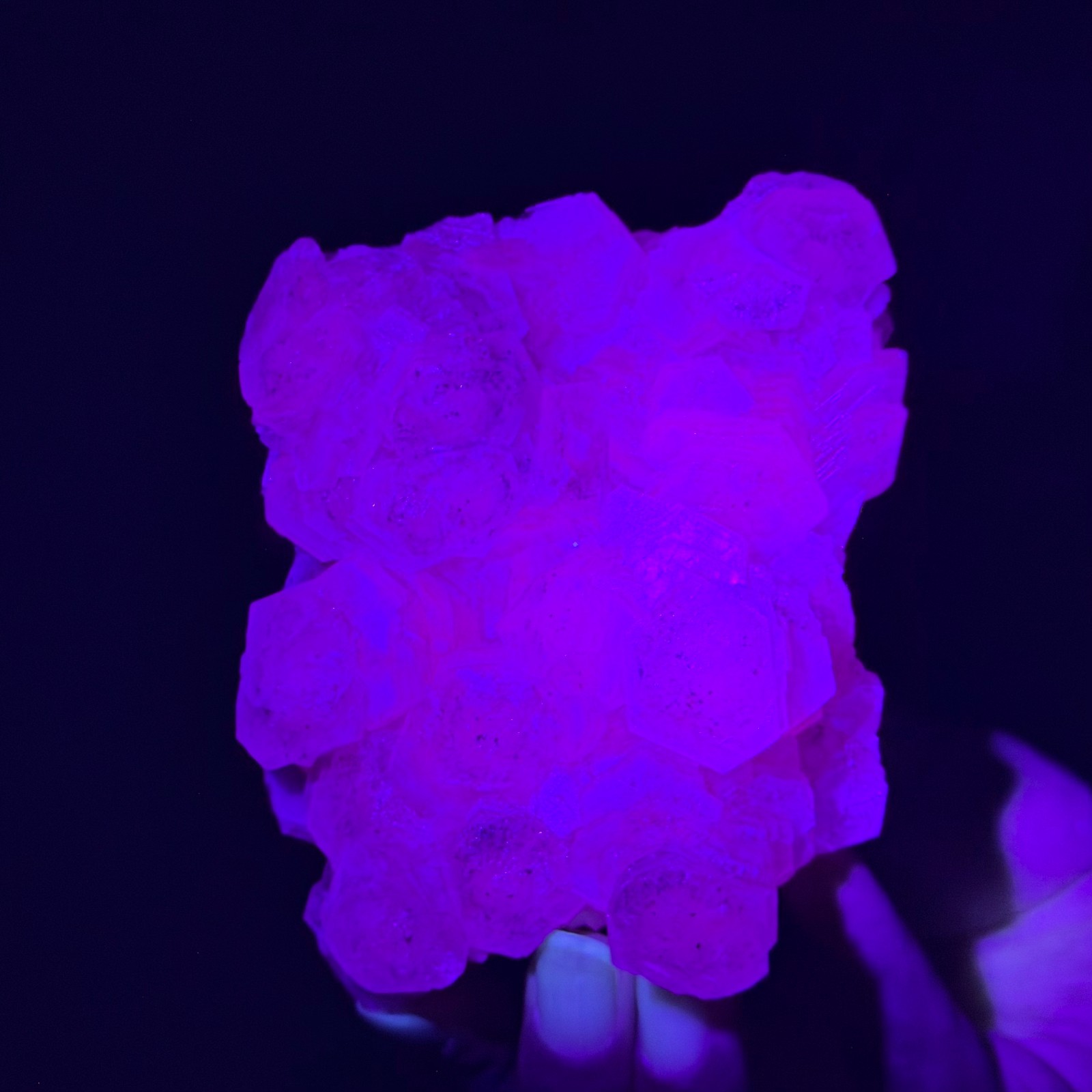 1.11LB Natural String of Copper Coins Calcite/Fluorescent Glow Under UV Light
