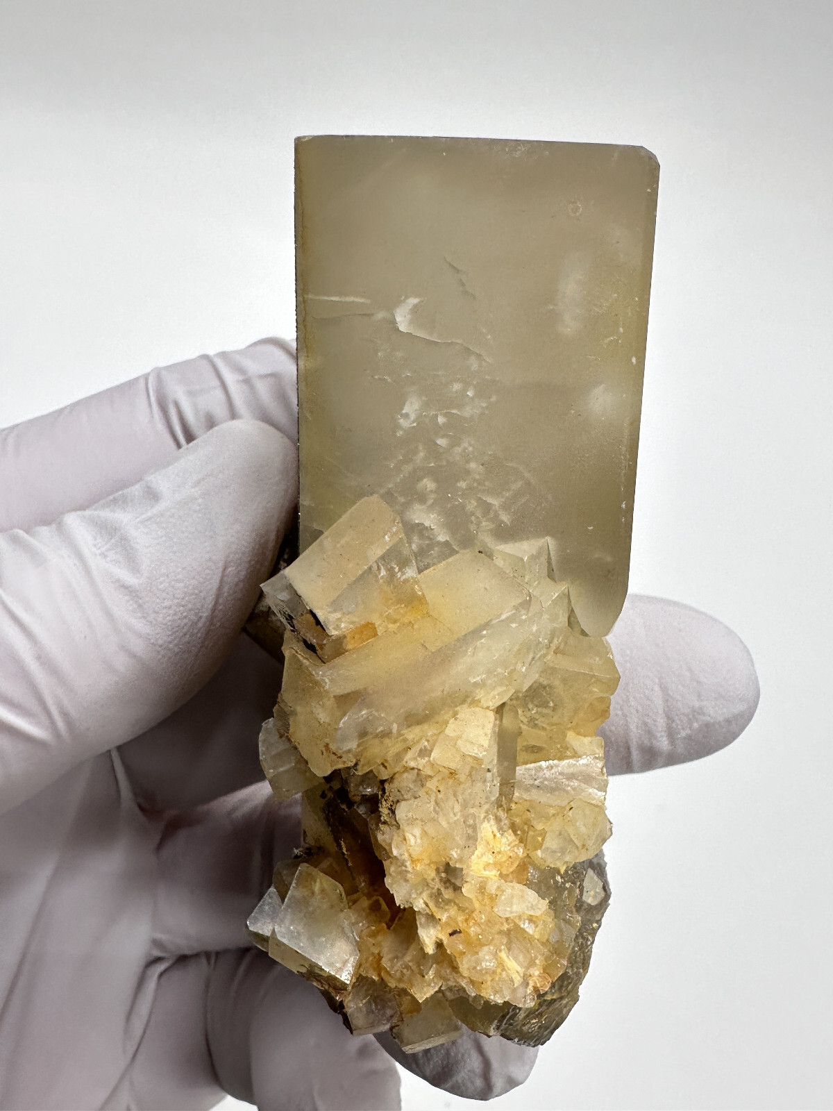 New Find__Large Very Rare Phantom Barite Crystal Specimen___Linwood Mine, Iowa