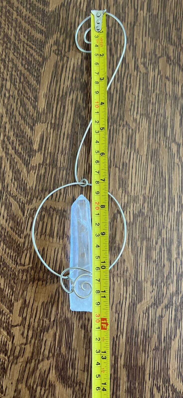 Floating Quartz Crystal Sculpture Decoration ￼FENG SHUI HANGING Handmade USA #2